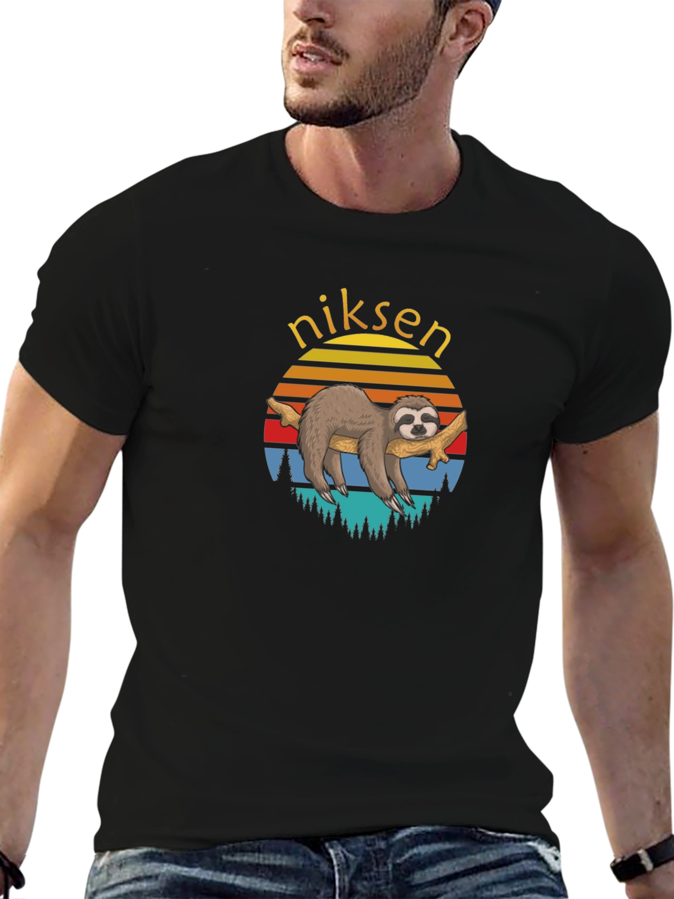 Sloth Sunset Tee - Niksen Shirt