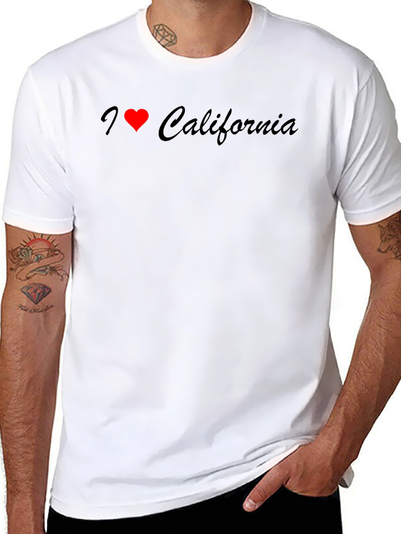 I Heart California T-Shirt - Black Graphic Tee