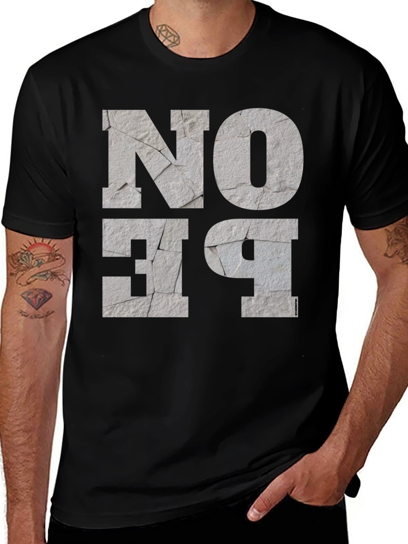 No Be T-Shirt Graphic Print Tee for Men