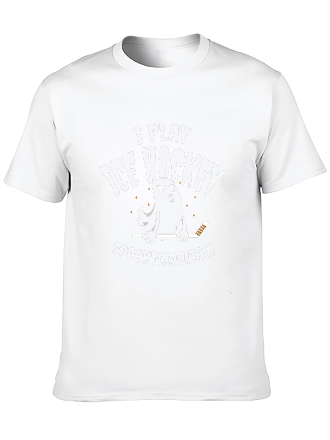 Funny Ice Hockey Ghost T-Shirt - Spooktacular Play