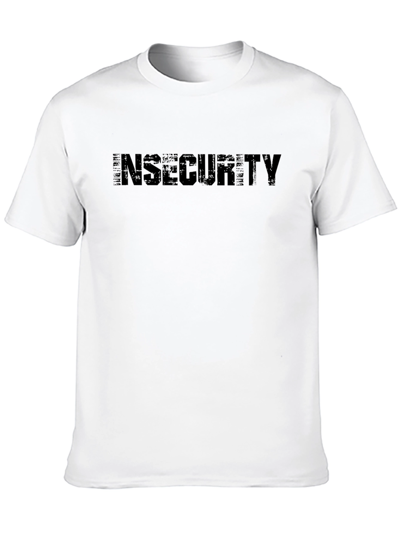 Insecurity Black Graphic T-Shirt