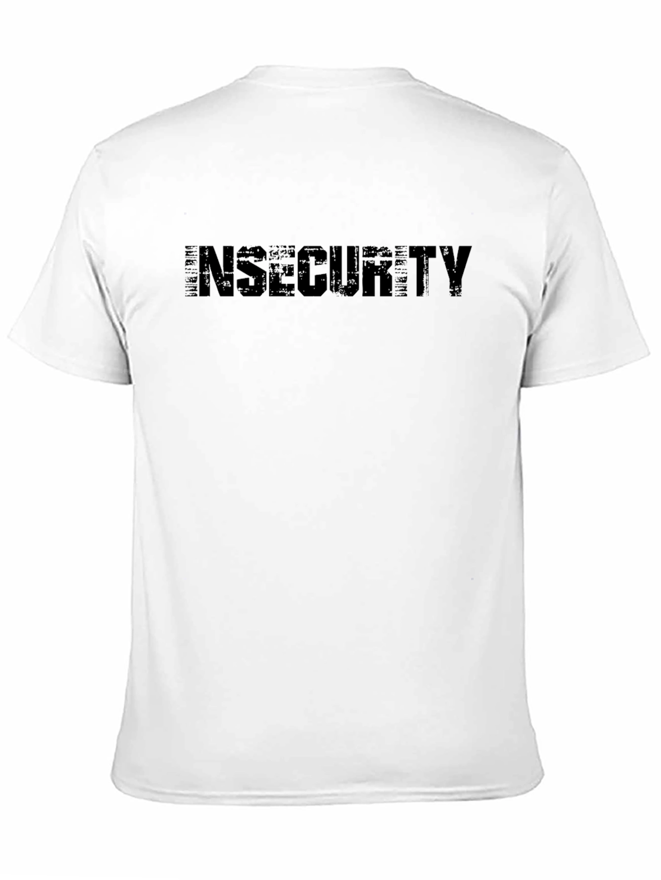 Insecurity Black Graphic T-Shirt