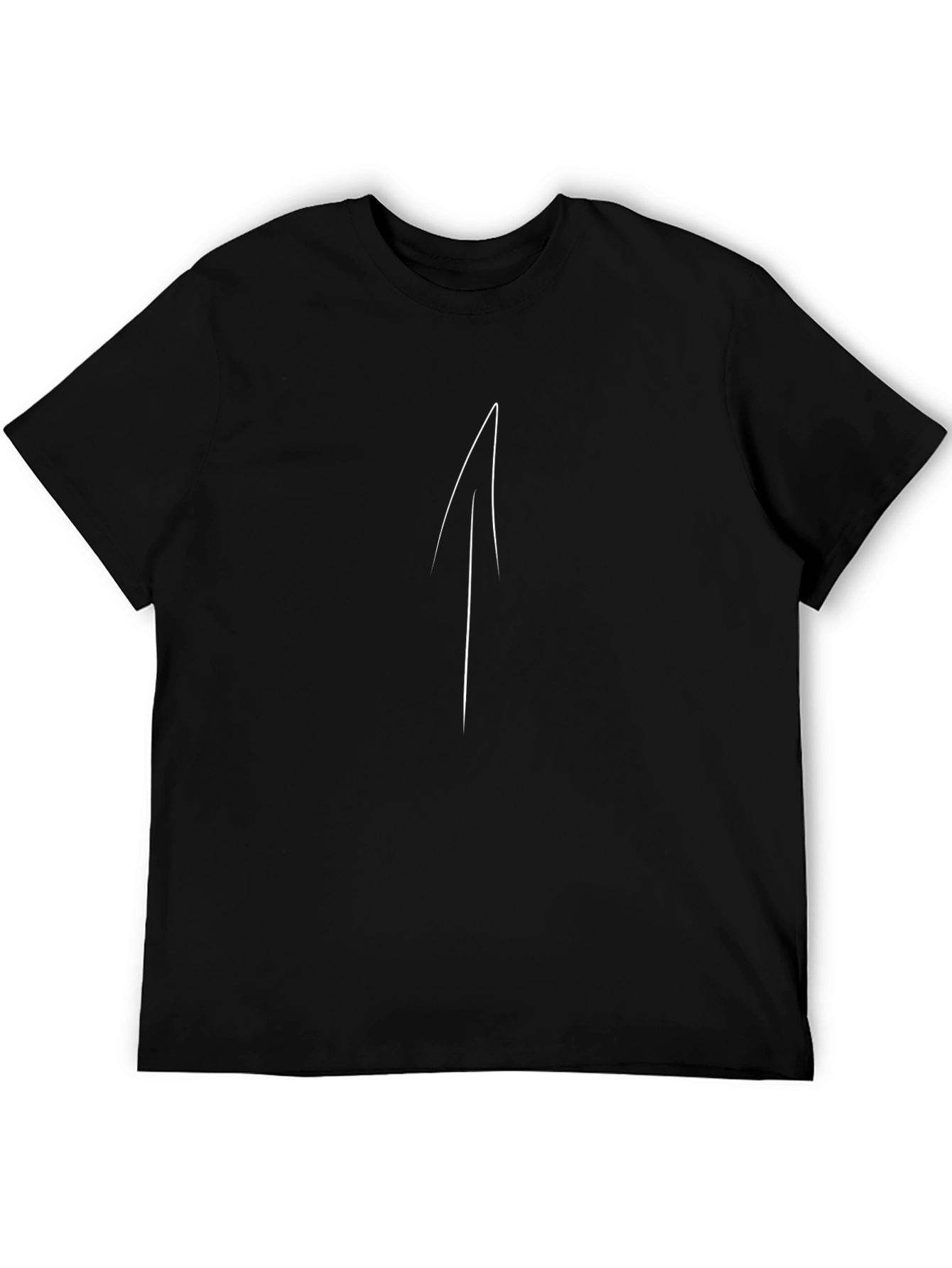 Minimalist Arrow Graphic Black T-Shirt
