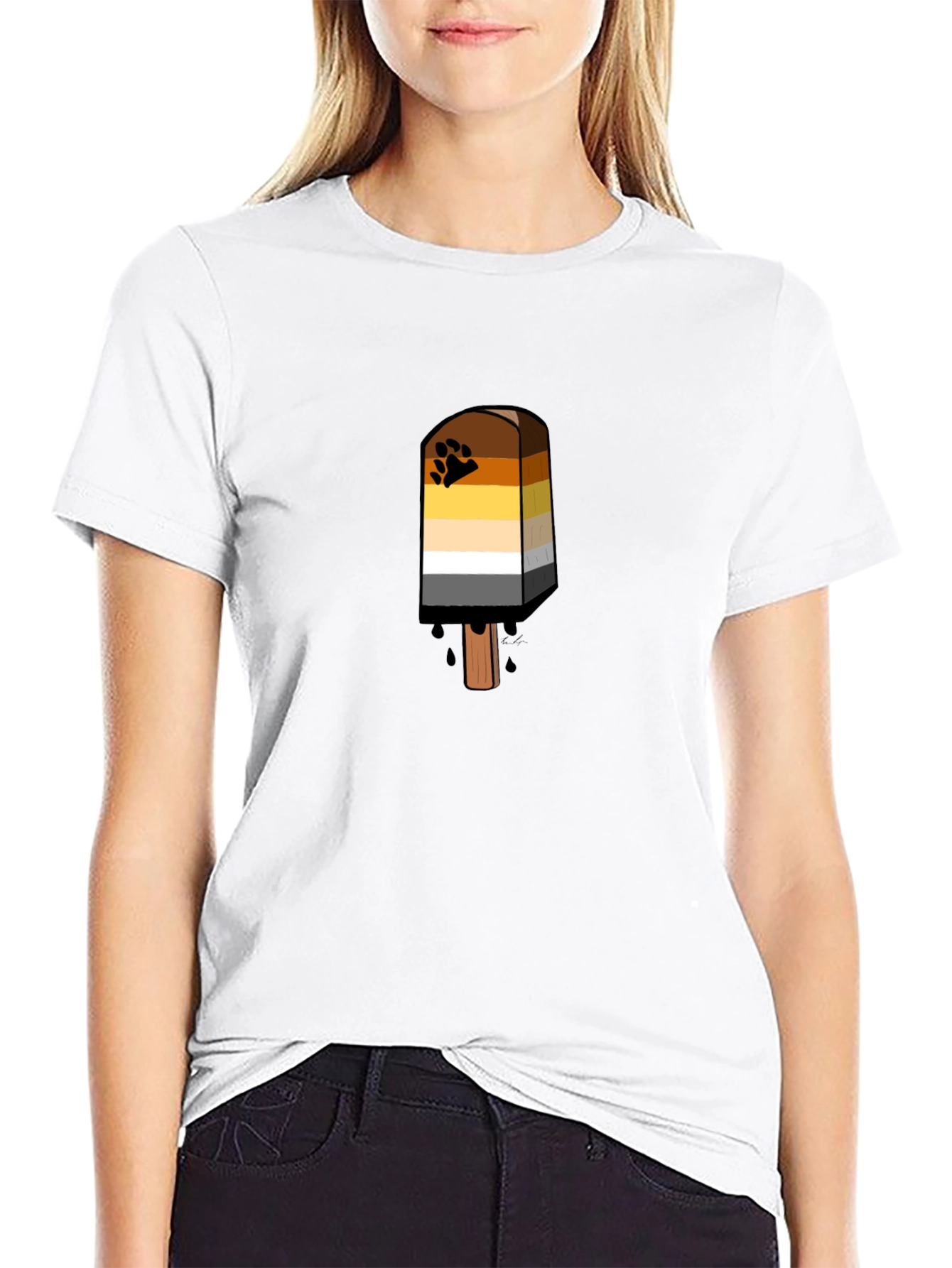 Bear Pride Flag Popsicle T-Shirt - LGBTQ+ Apparel