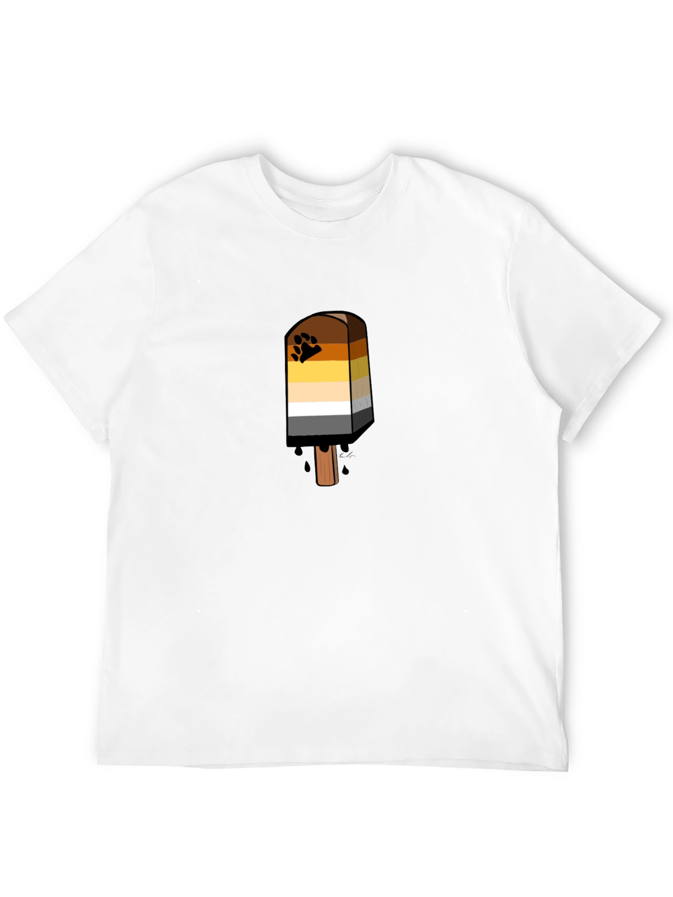 Bear Pride Flag Popsicle T-Shirt - LGBTQ+ Apparel