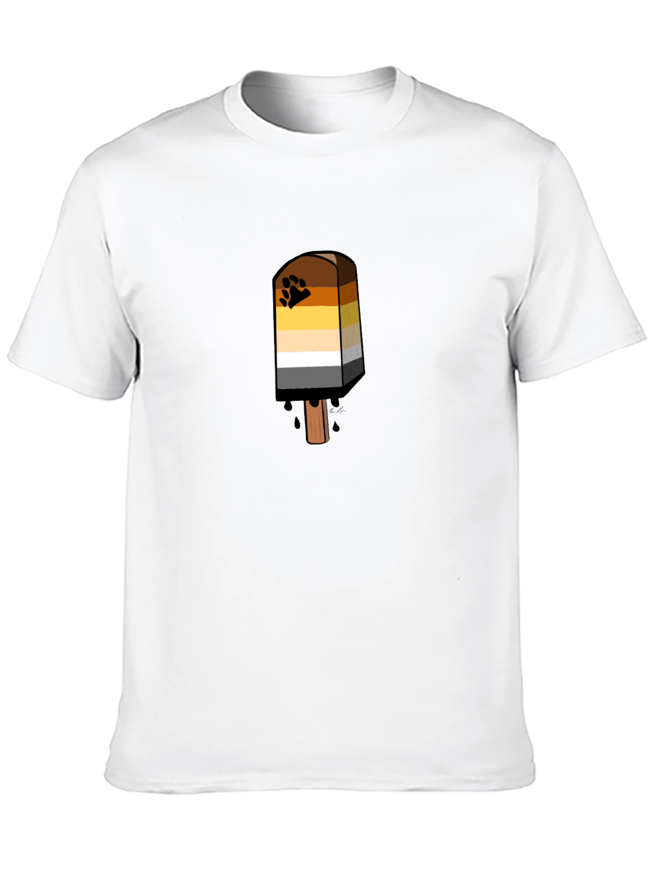 Bear Pride Flag Popsicle T-Shirt - LGBTQ+ Apparel