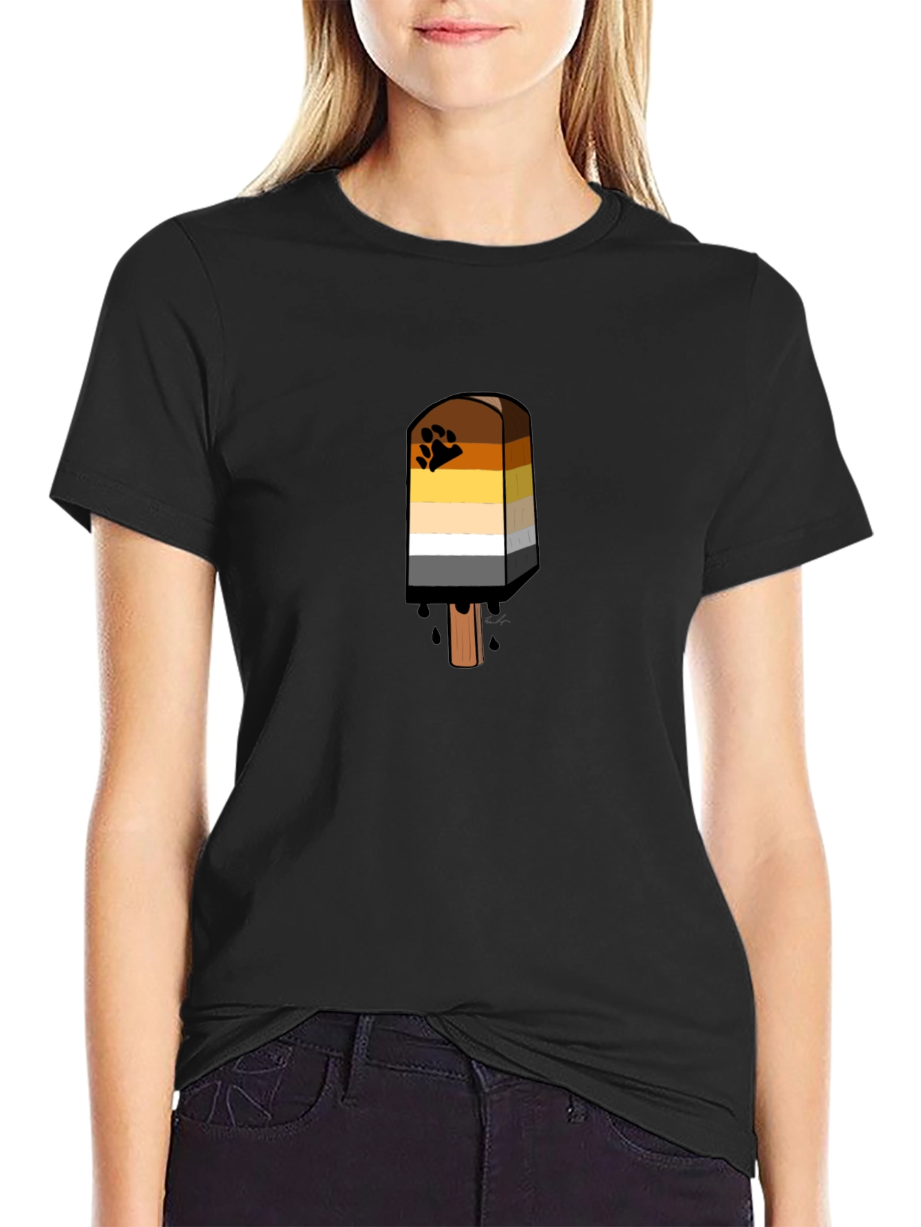Bear Pride Flag Popsicle T-Shirt - LGBTQ+ Apparel