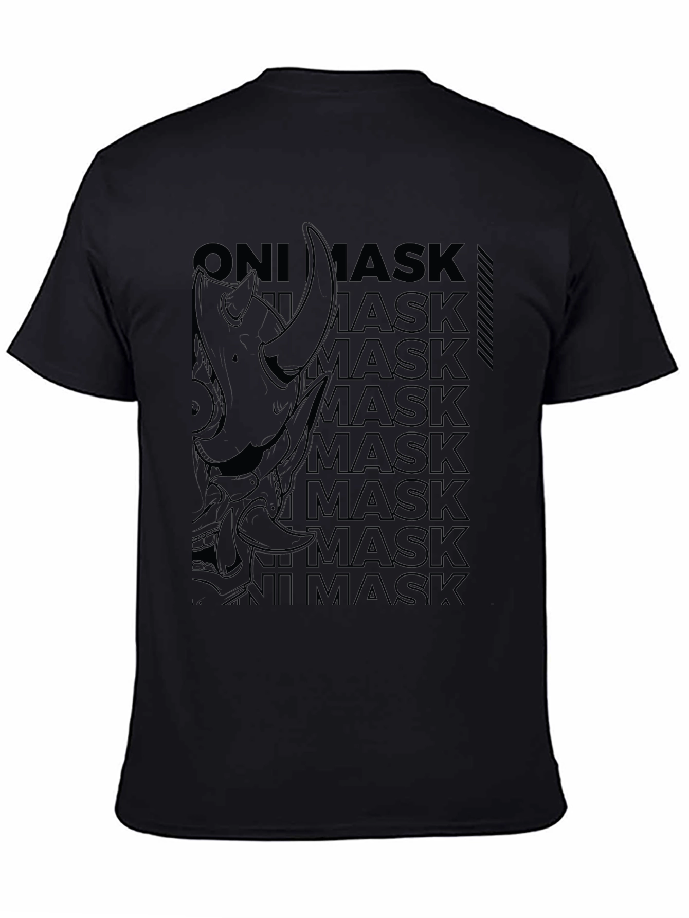 Oni Mask Graphic Print Tee