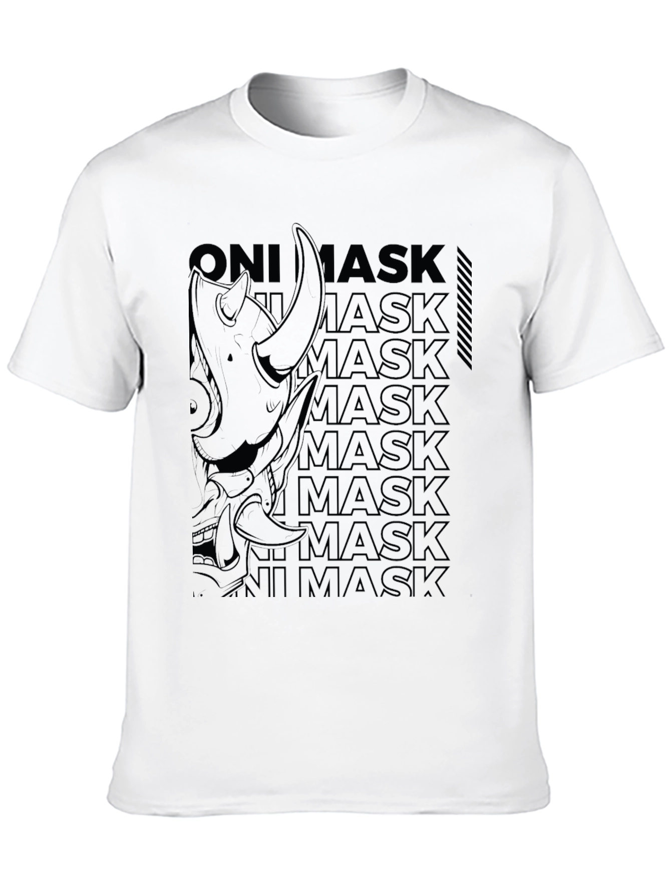 Oni Mask Graphic Print Tee