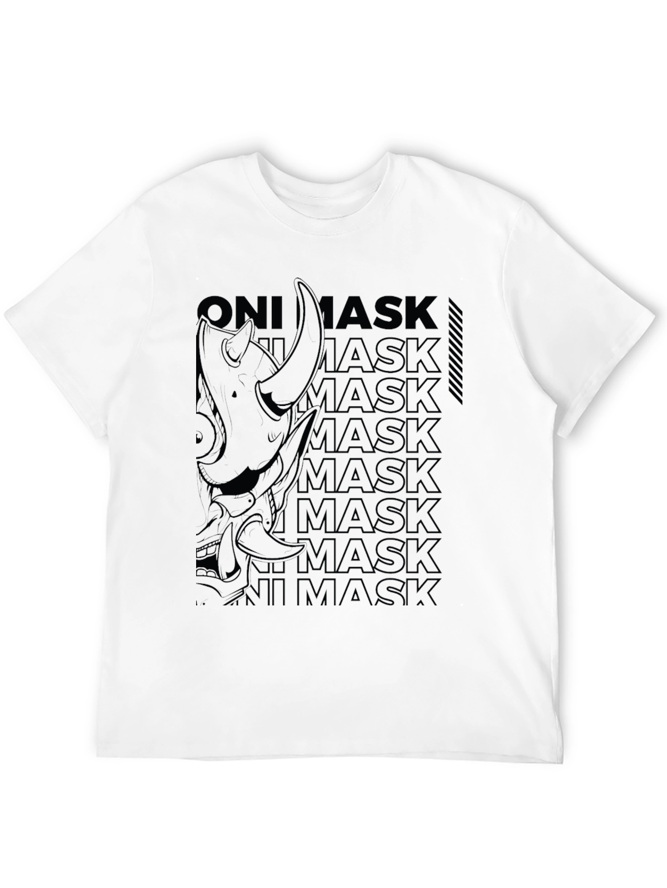 Oni Mask Graphic Print Tee