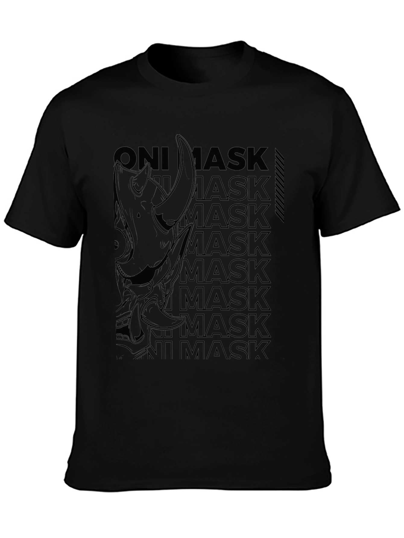 Oni Mask Graphic Print Tee