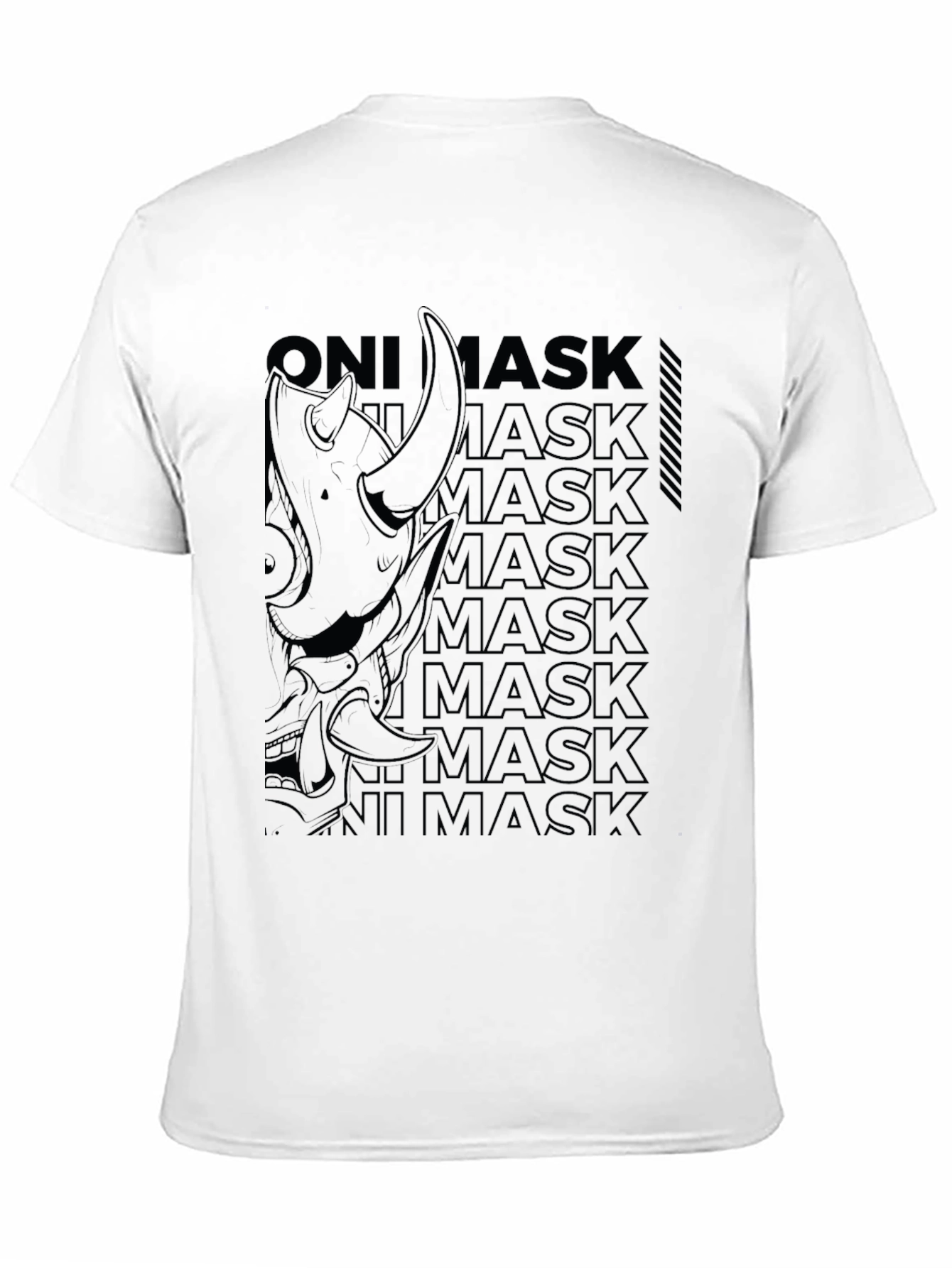 Oni Mask Graphic Print Tee