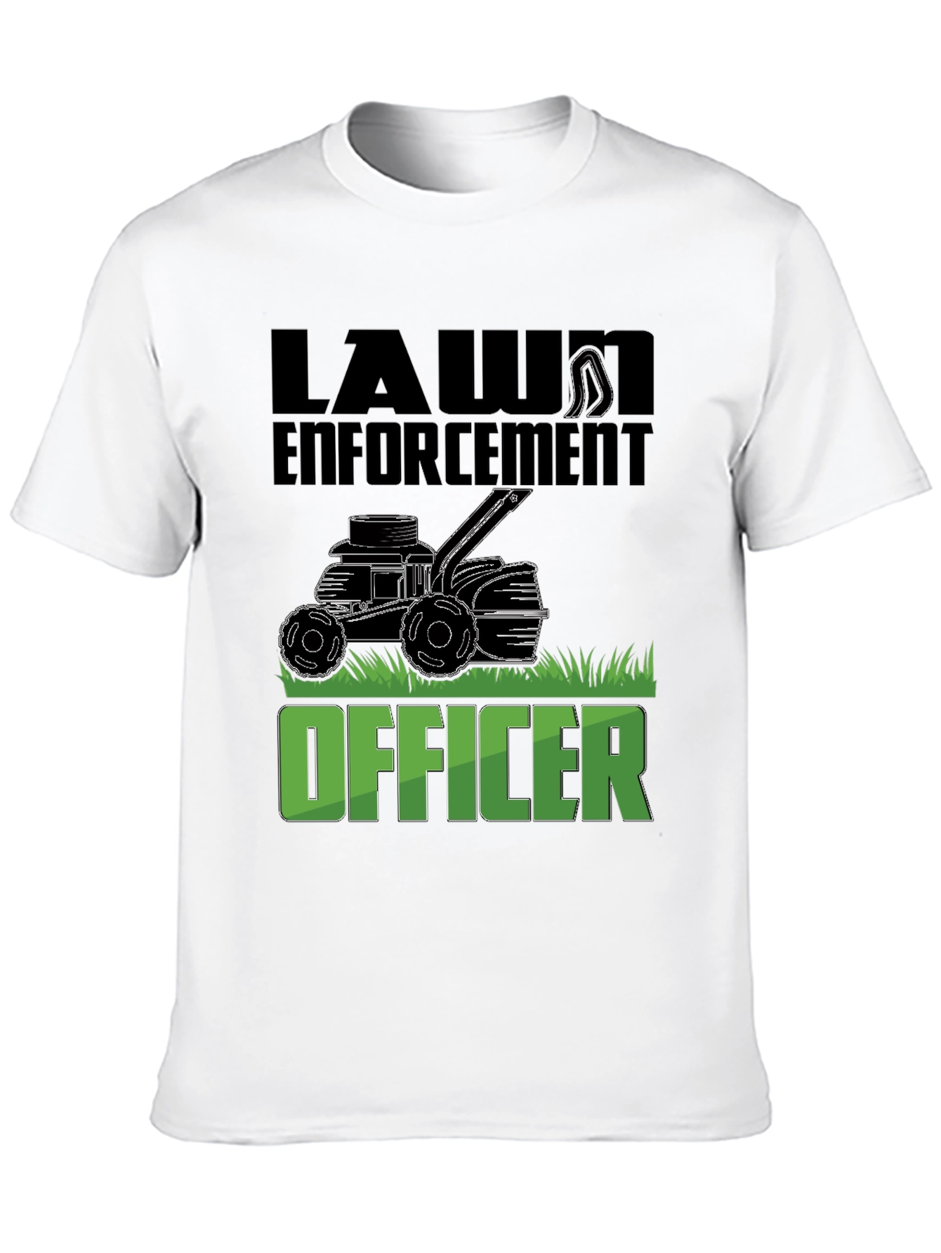 Lawn Enforcement Officer Graphic T-Shirt