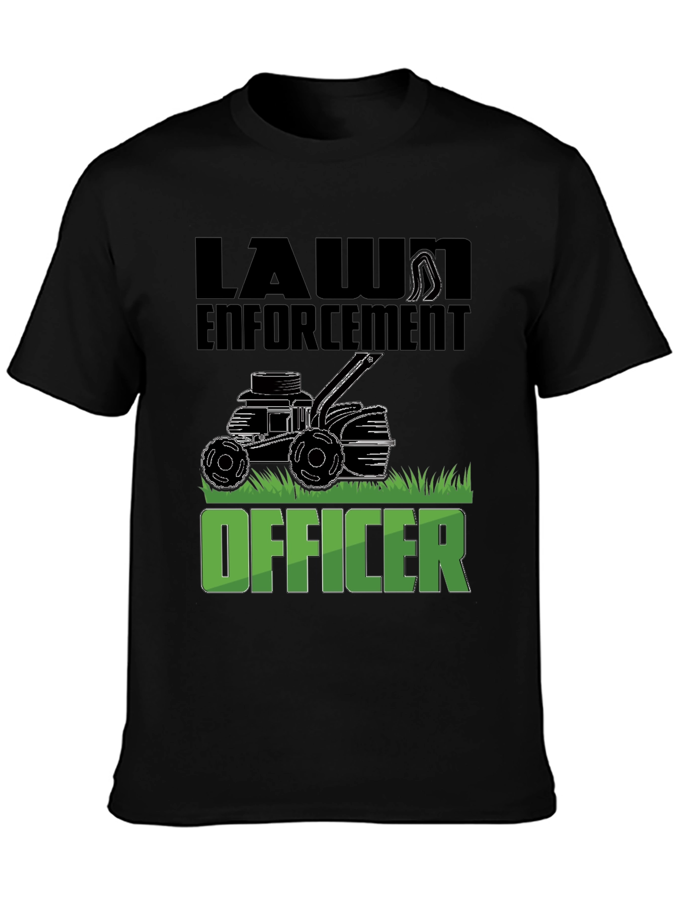 Lawn Enforcement Officer Graphic T-Shirt