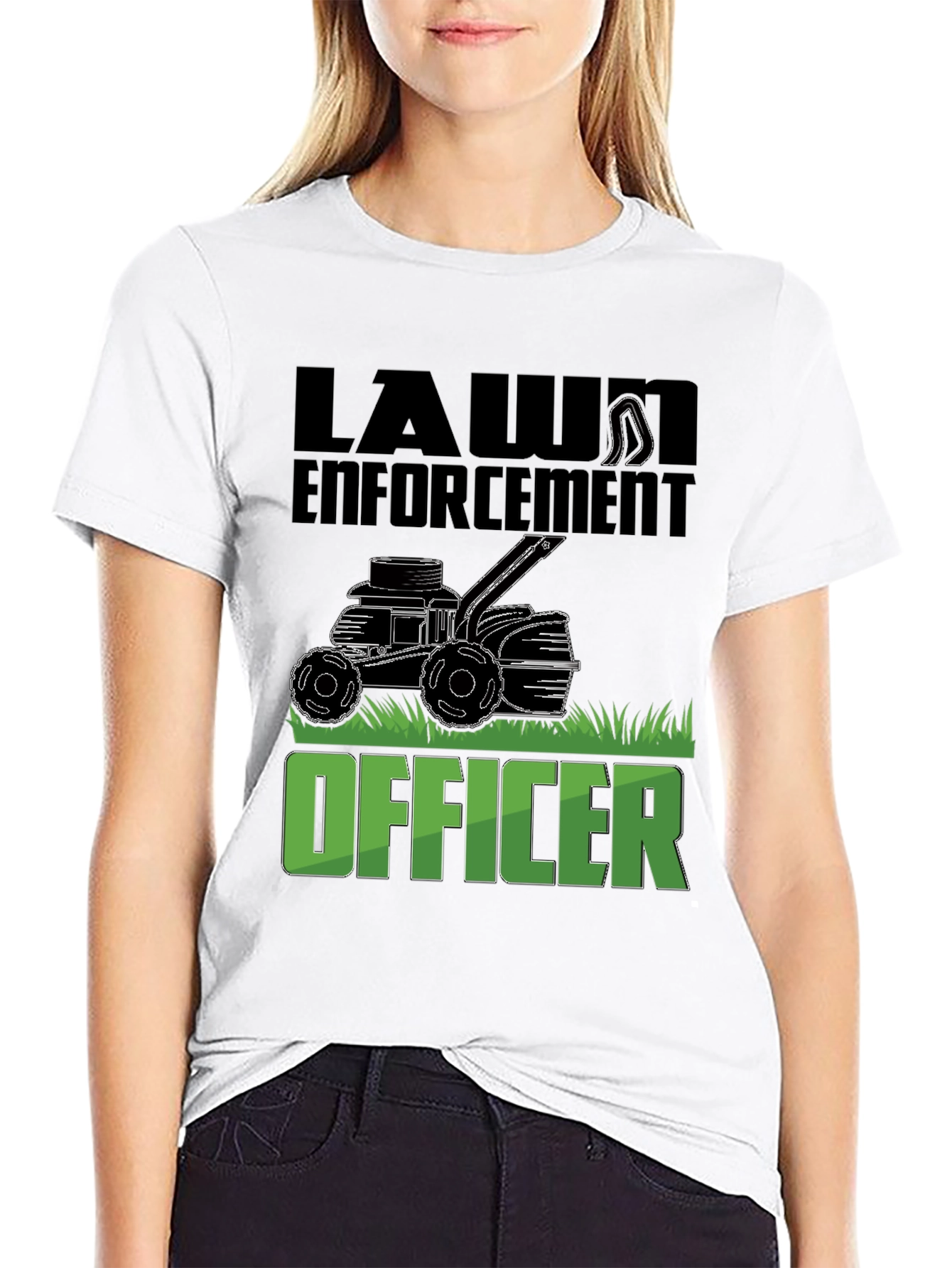 Lawn Enforcement Officer Graphic T-Shirt