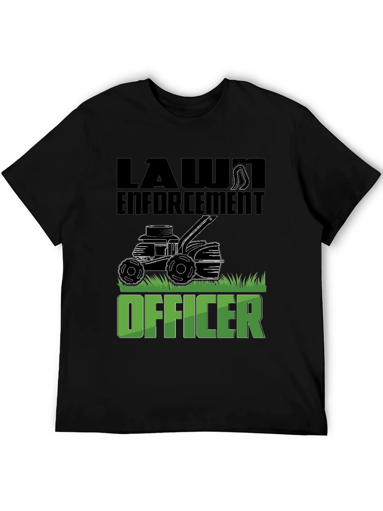 Lawn Enforcement Officer Graphic T-Shirt