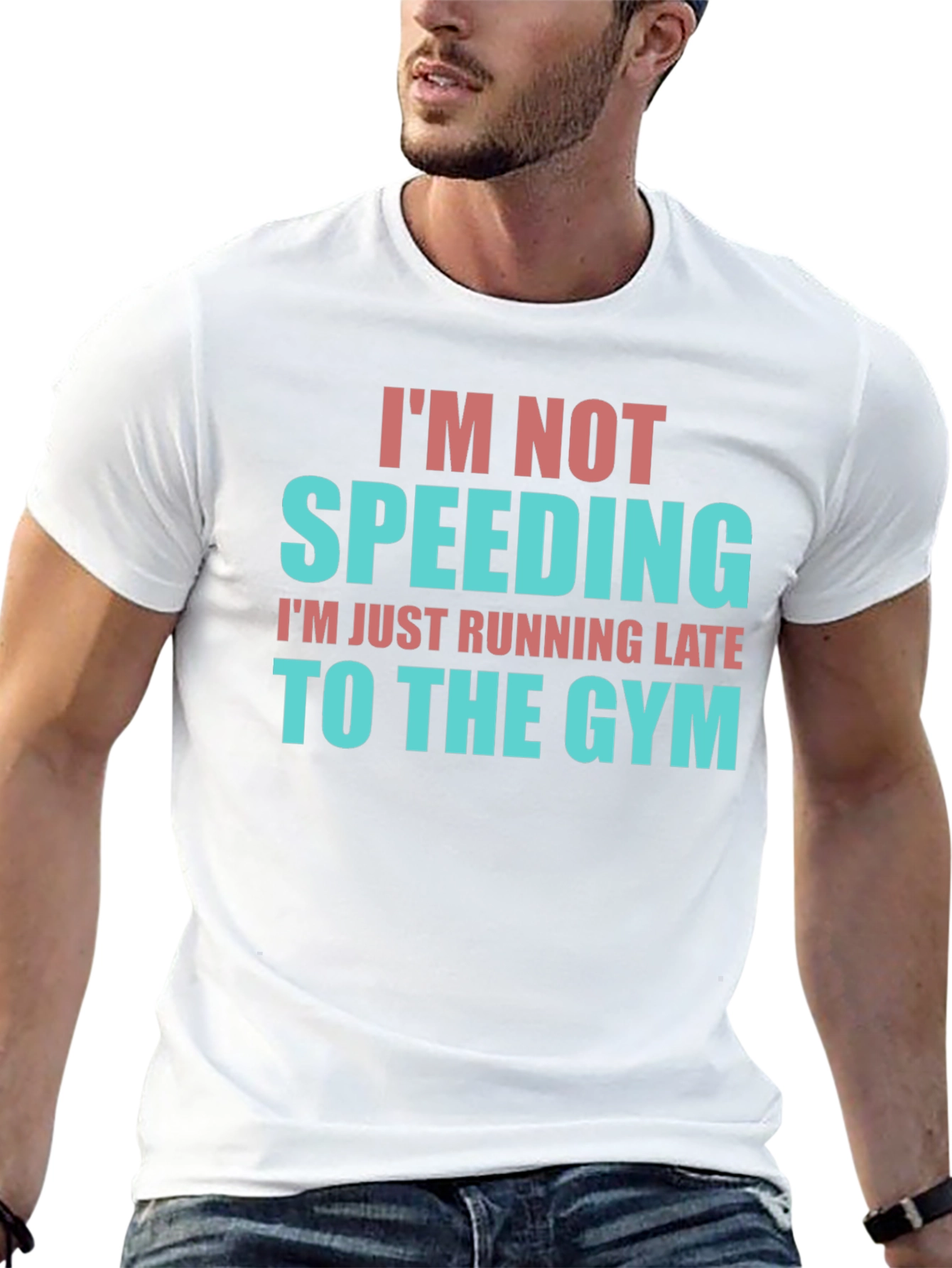 Funny Gym Motivation T-Shirt - Im Not Speeding!