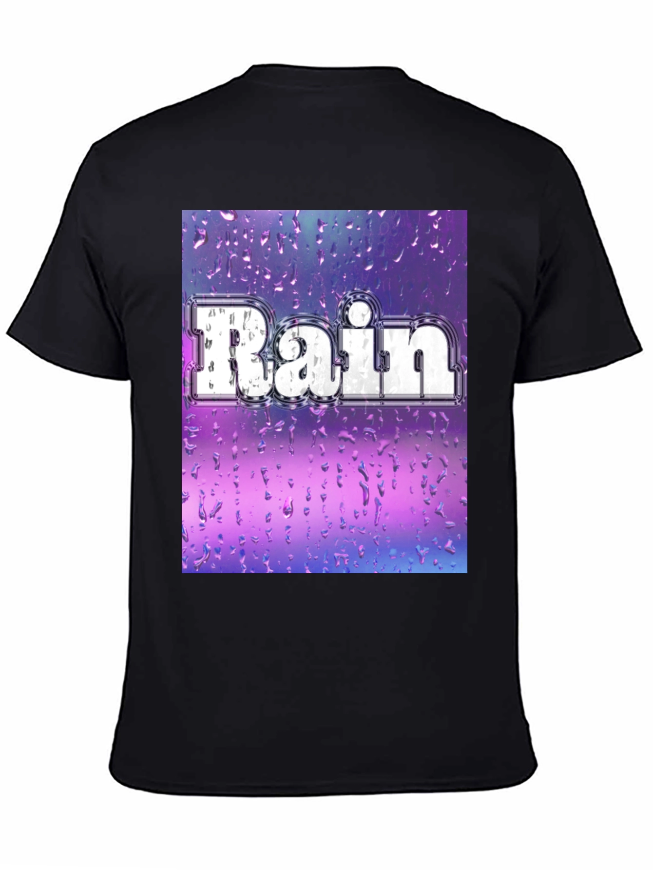 Rain Graphic Tee - Stylish Weather Design