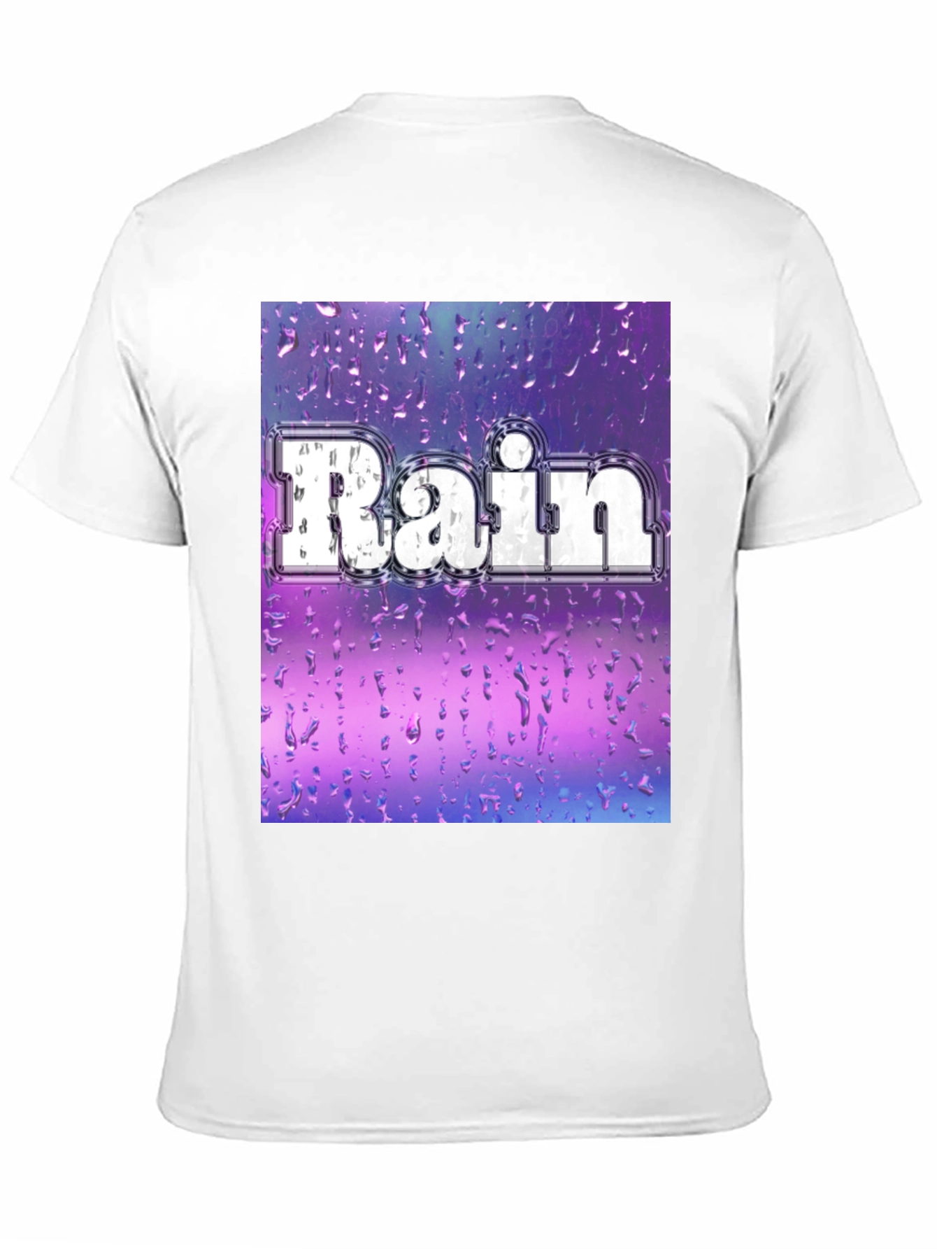 Rain Graphic Tee - Stylish Weather Design