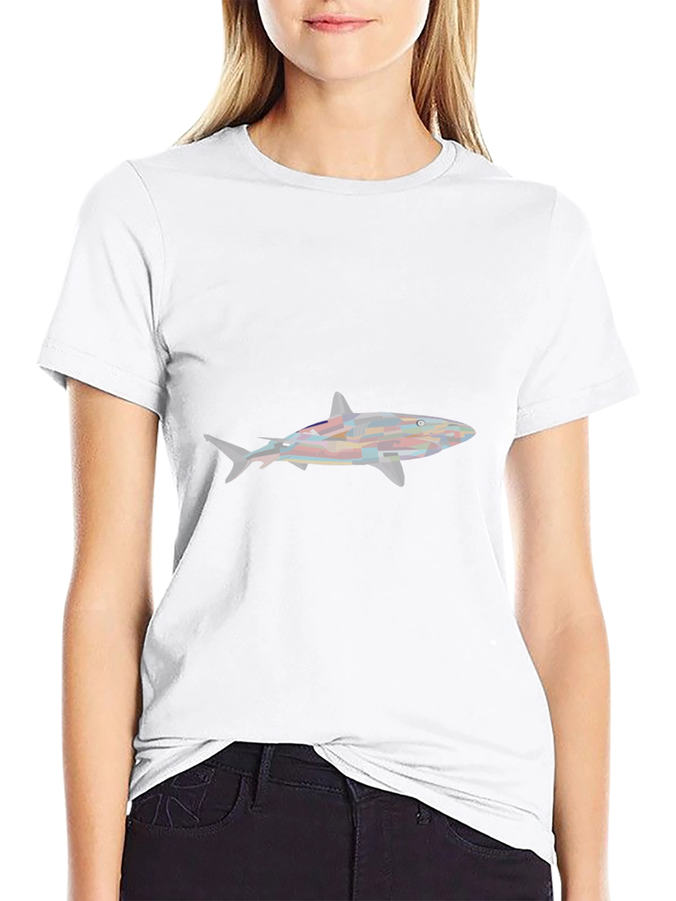 Cool Shark Graphic Black T-Shirt