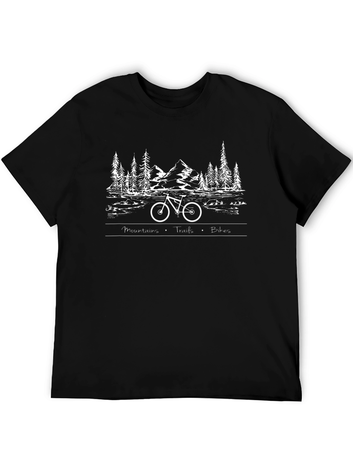 Mountains Trails Bikes Graphic Tee
