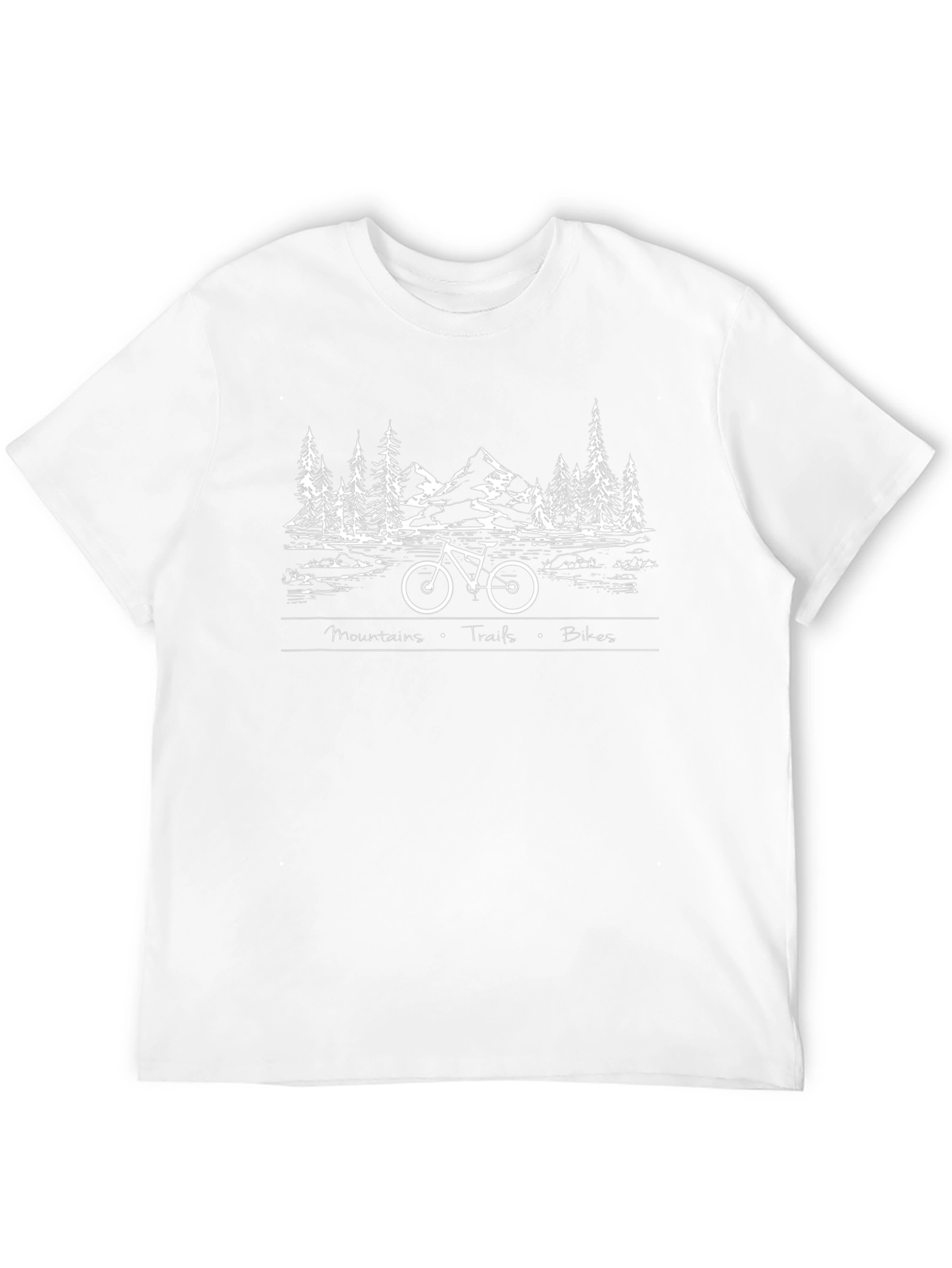 Mountains Trails Bikes Graphic Tee