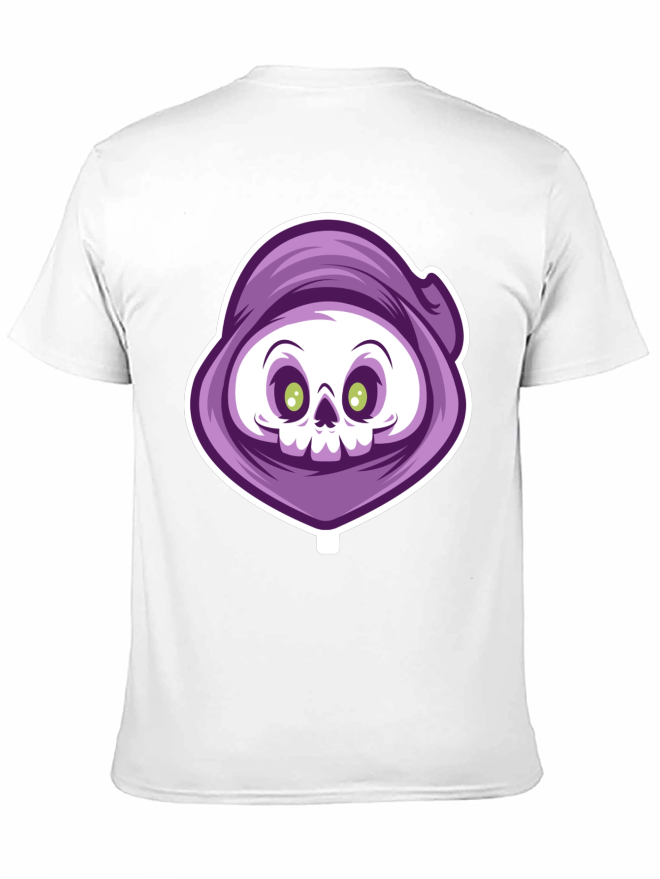Grim Reaper Cartoon Graphic T-Shirt