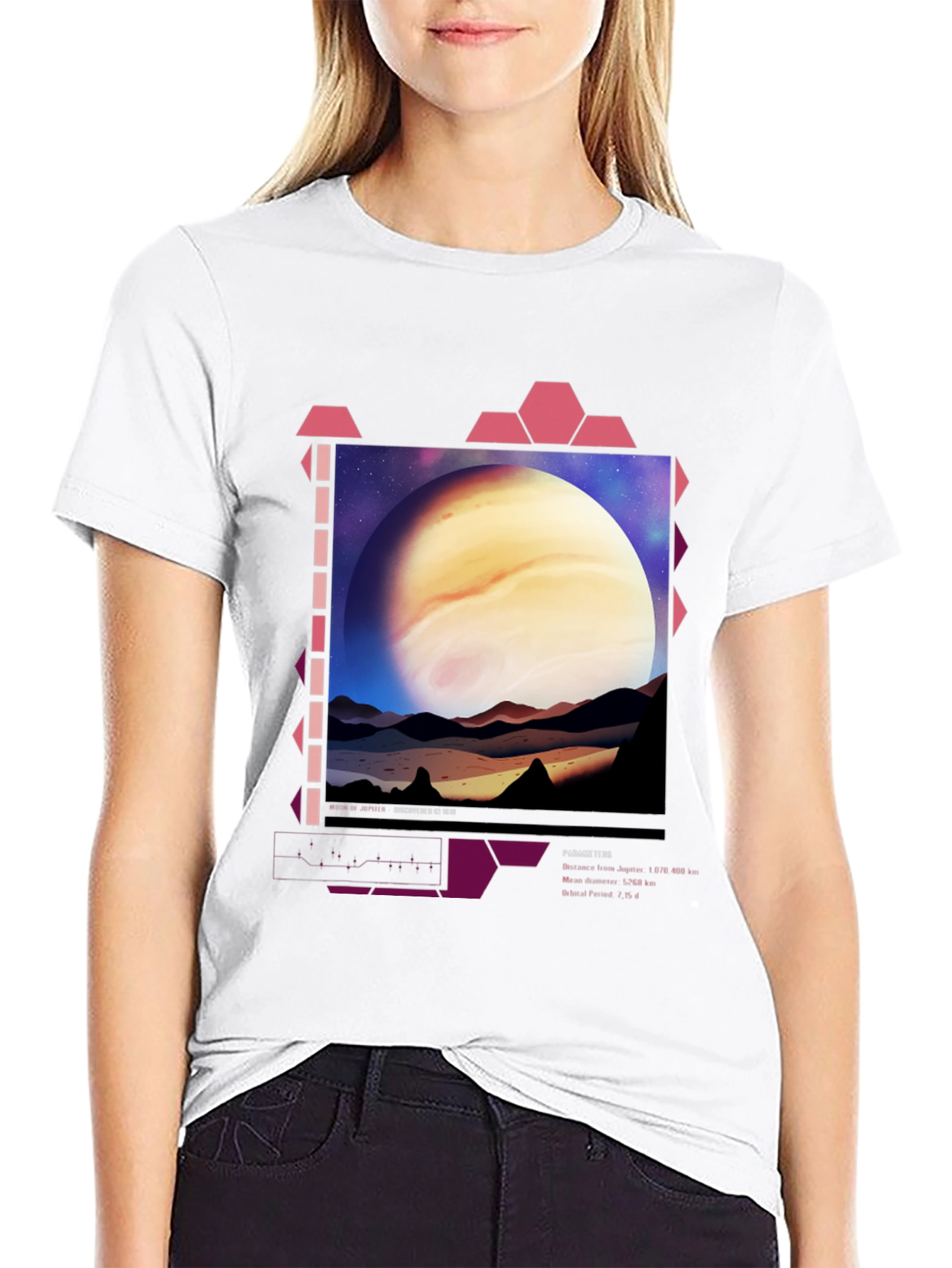 Jupiter Planet Graphic T-Shirt - Space Aesthetic