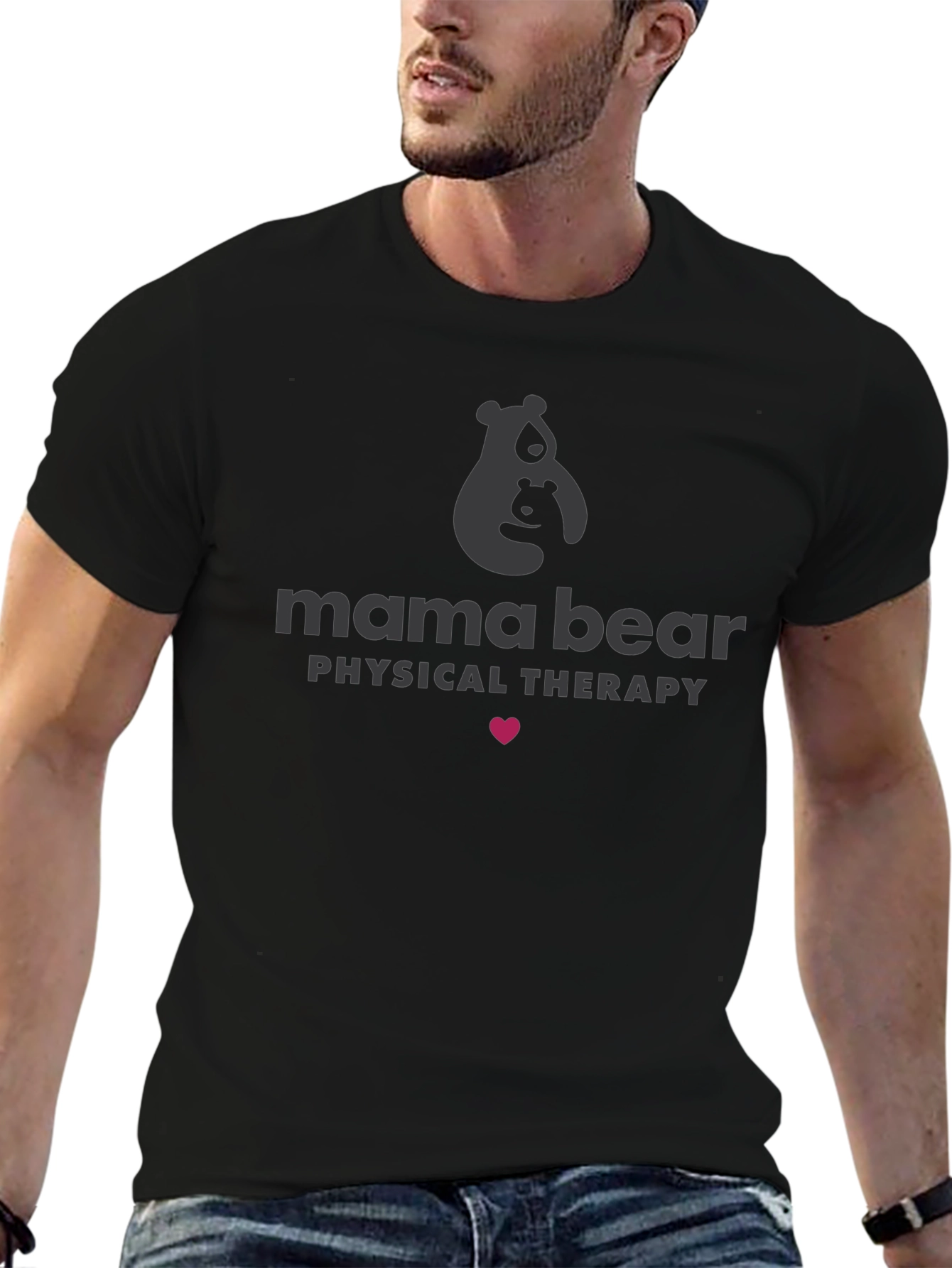 Mama Bear Physical Therapy Black T-Shirt