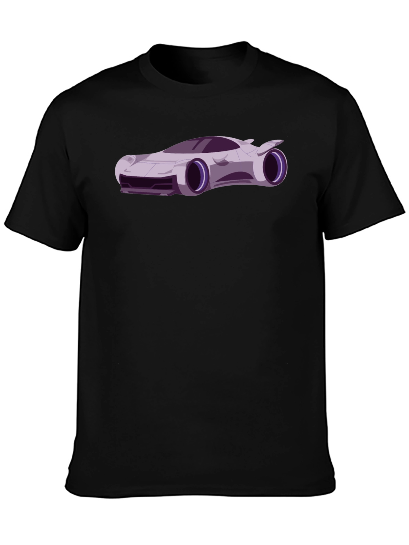 Futuristic Car Graphic Tee - Cool Black T-Shirt