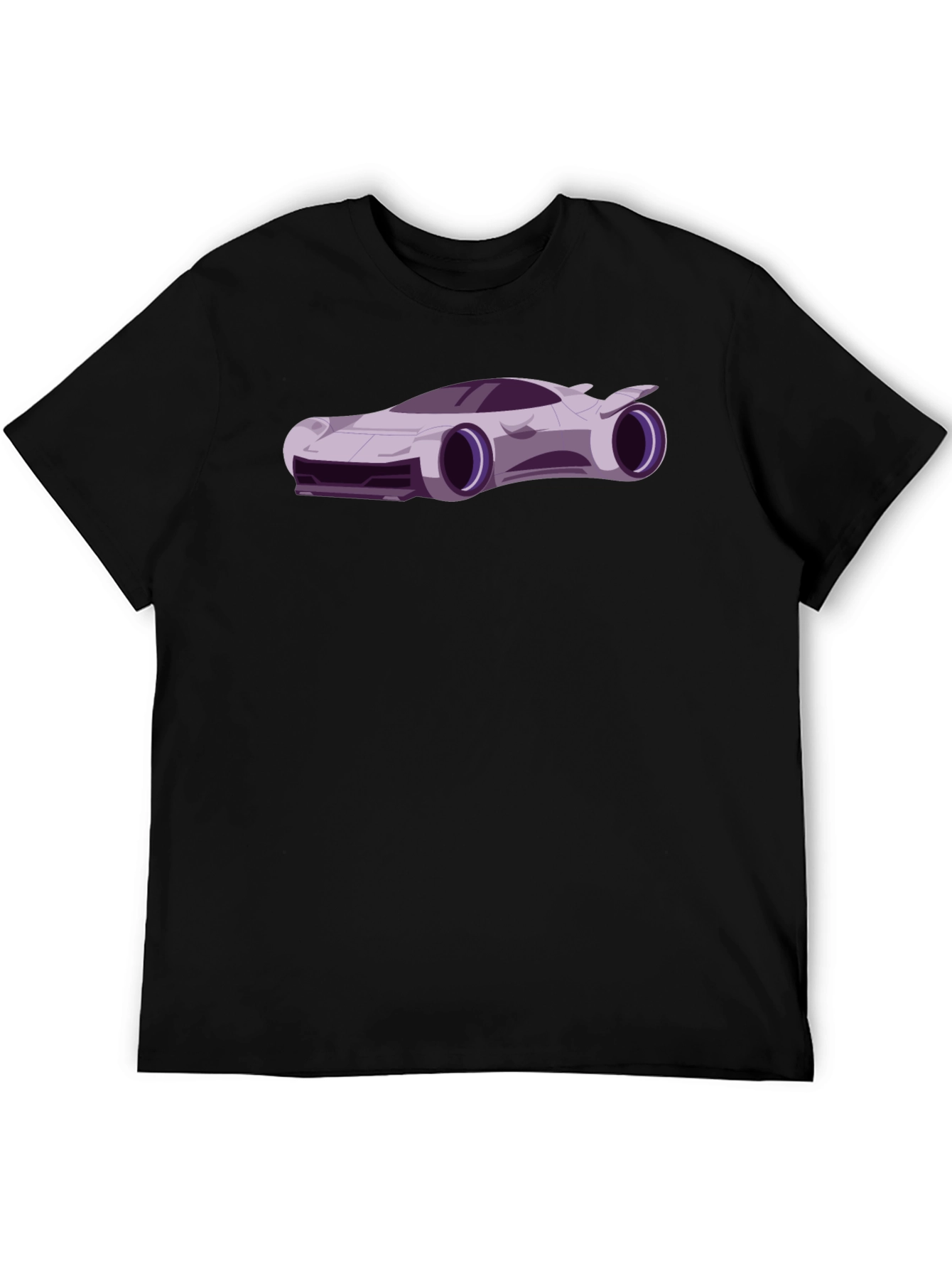Futuristic Car Graphic Tee - Cool Black T-Shirt