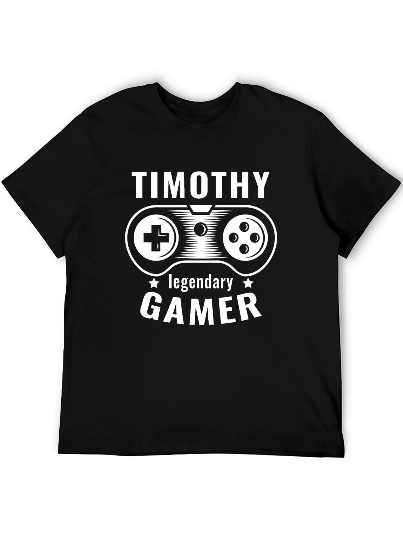 Timothy Legendary Gamer Black T-Shirt