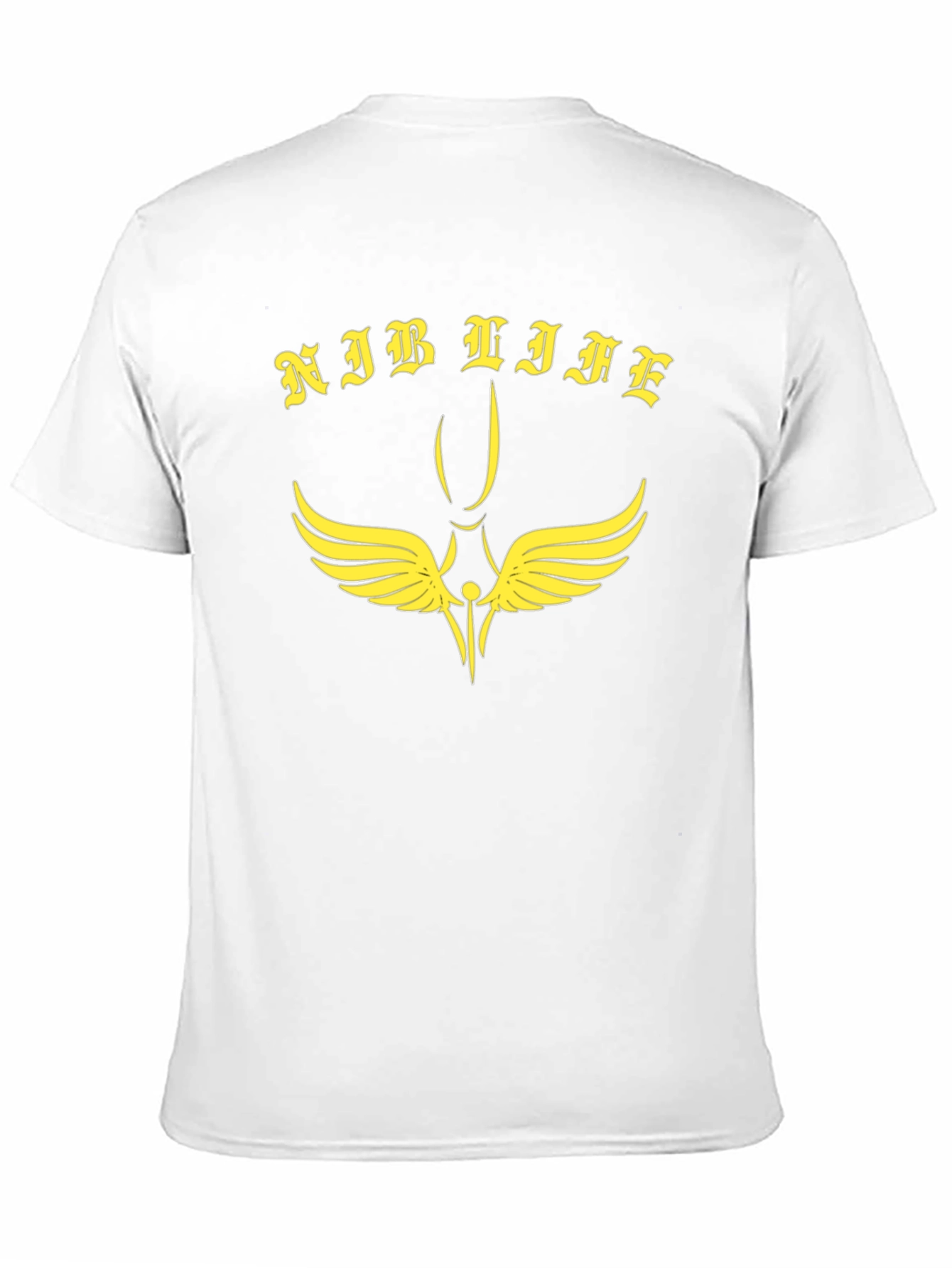 Nib Life Black T-Shirt with Gold Graphic