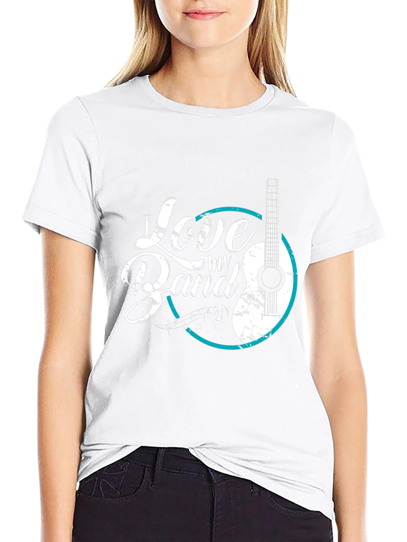 I Love My Band T-Shirt - Guitar Graphic Tee