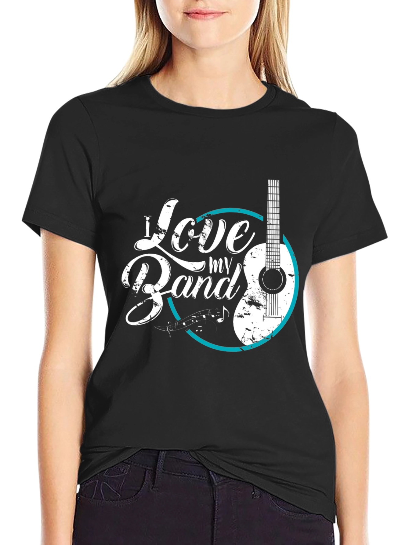 I Love My Band T-Shirt - Guitar Graphic Tee
