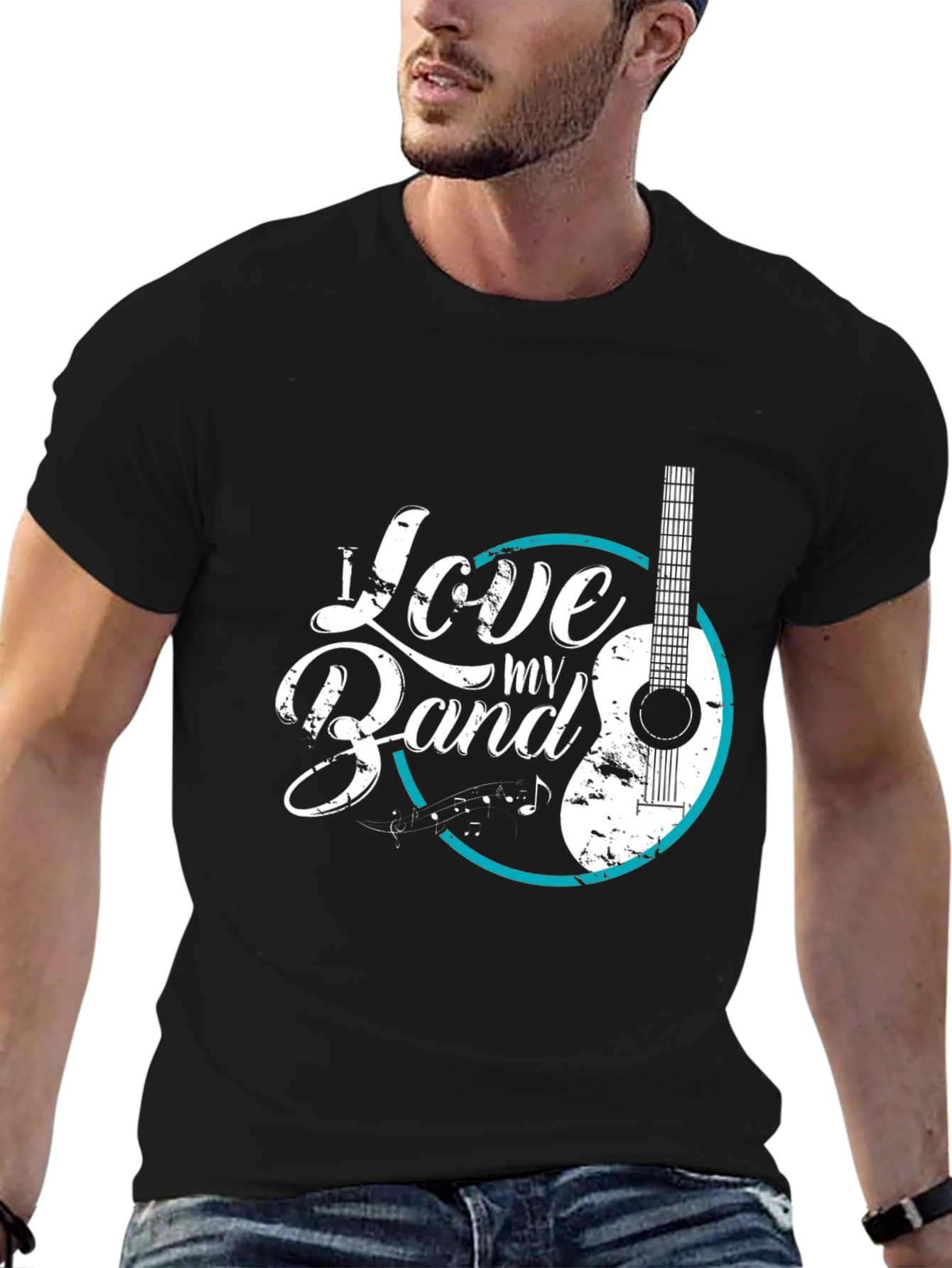 I Love My Band T-Shirt - Guitar Graphic Tee