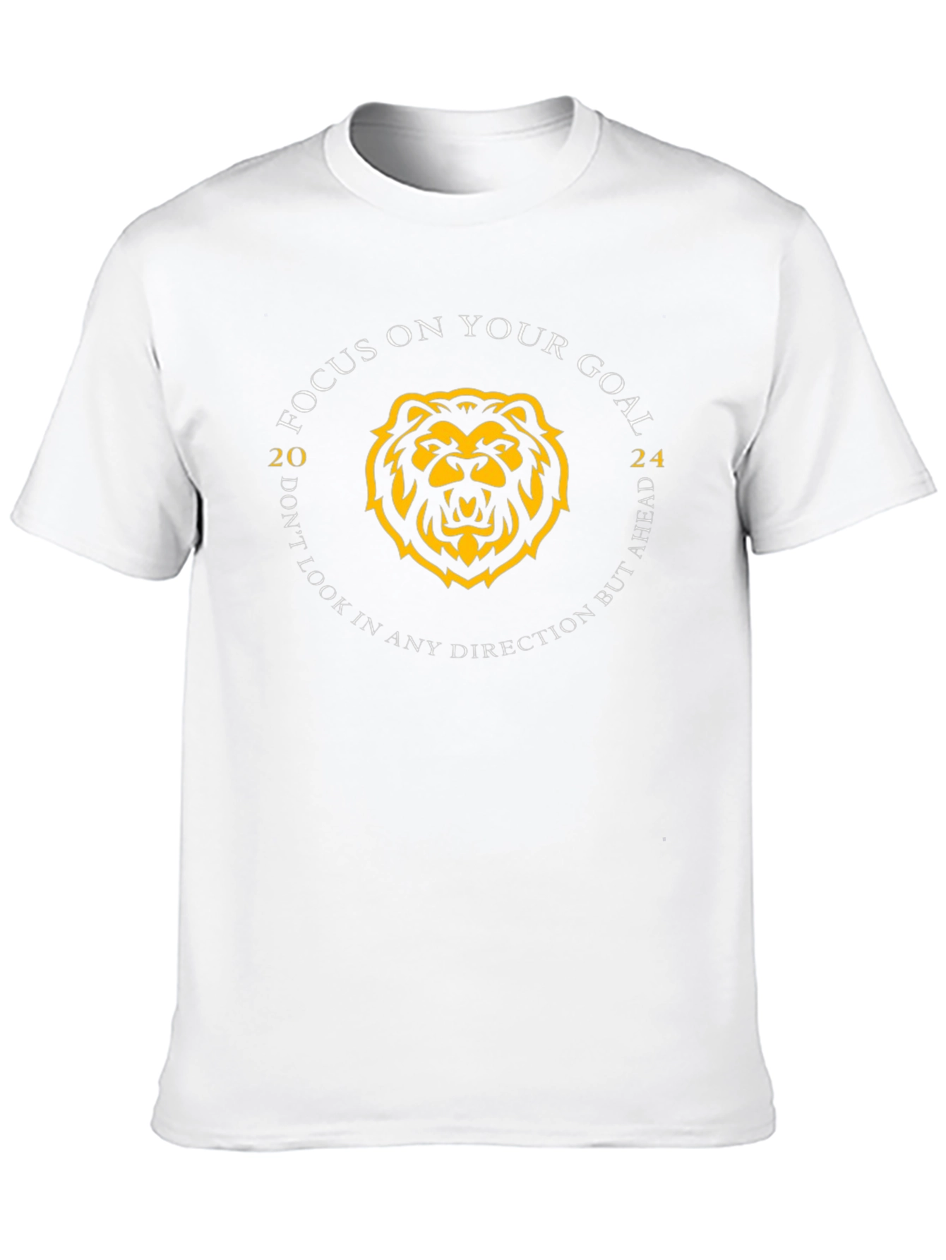 Focus on Your Goal T-Shirt: Lion Graphic Tee