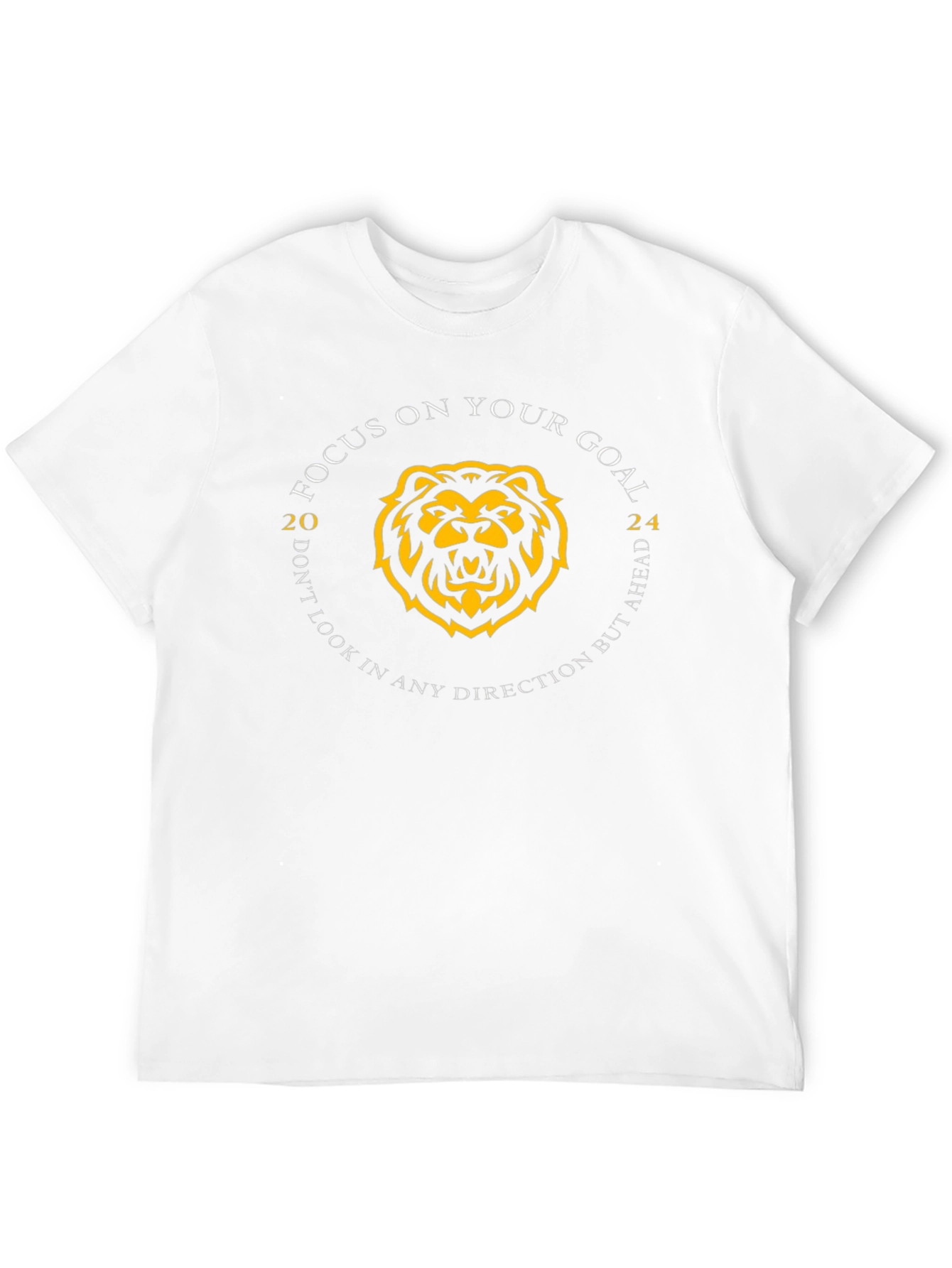 Focus on Your Goal T-Shirt: Lion Graphic Tee