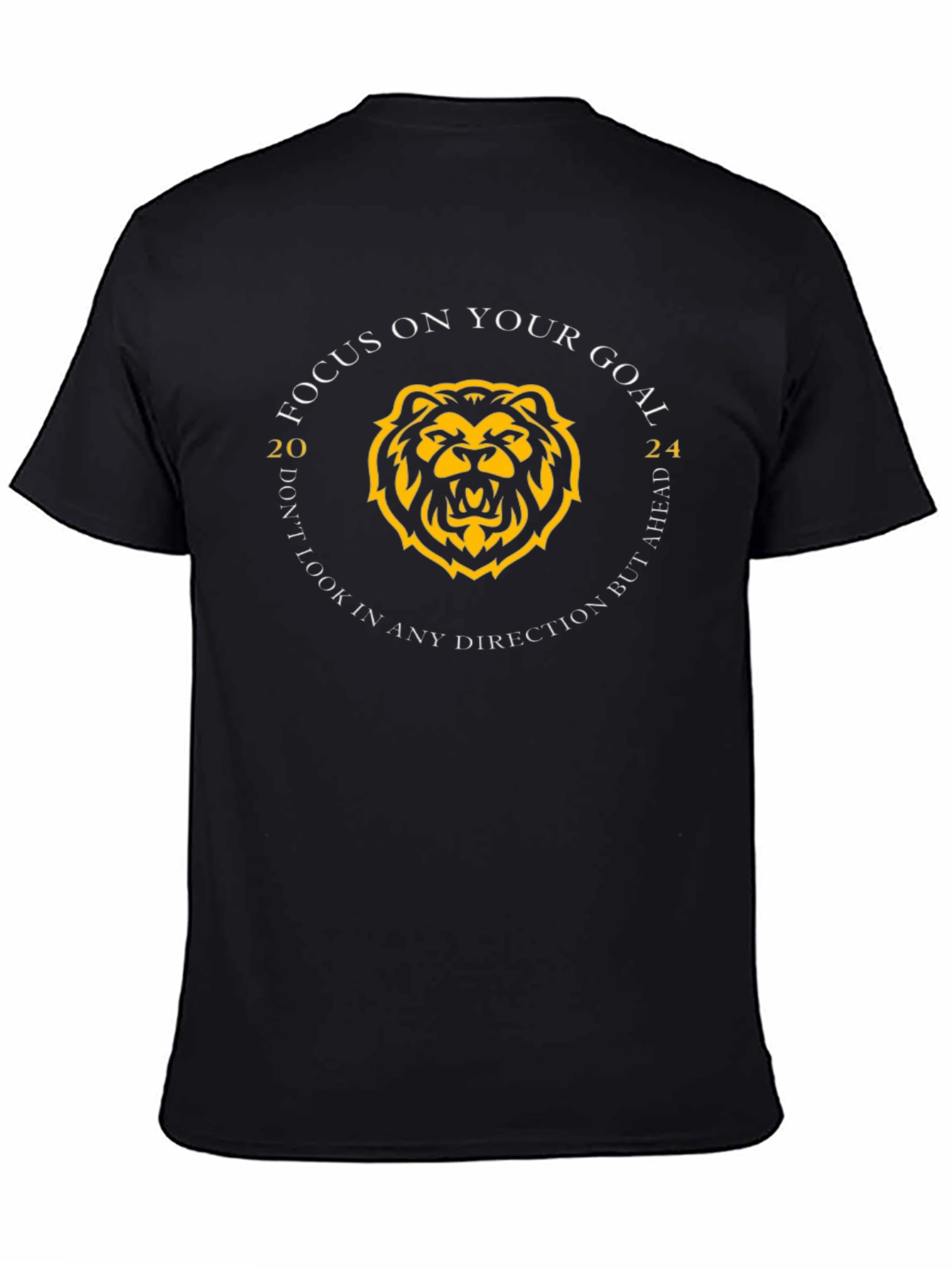 Focus on Your Goal T-Shirt: Lion Graphic Tee