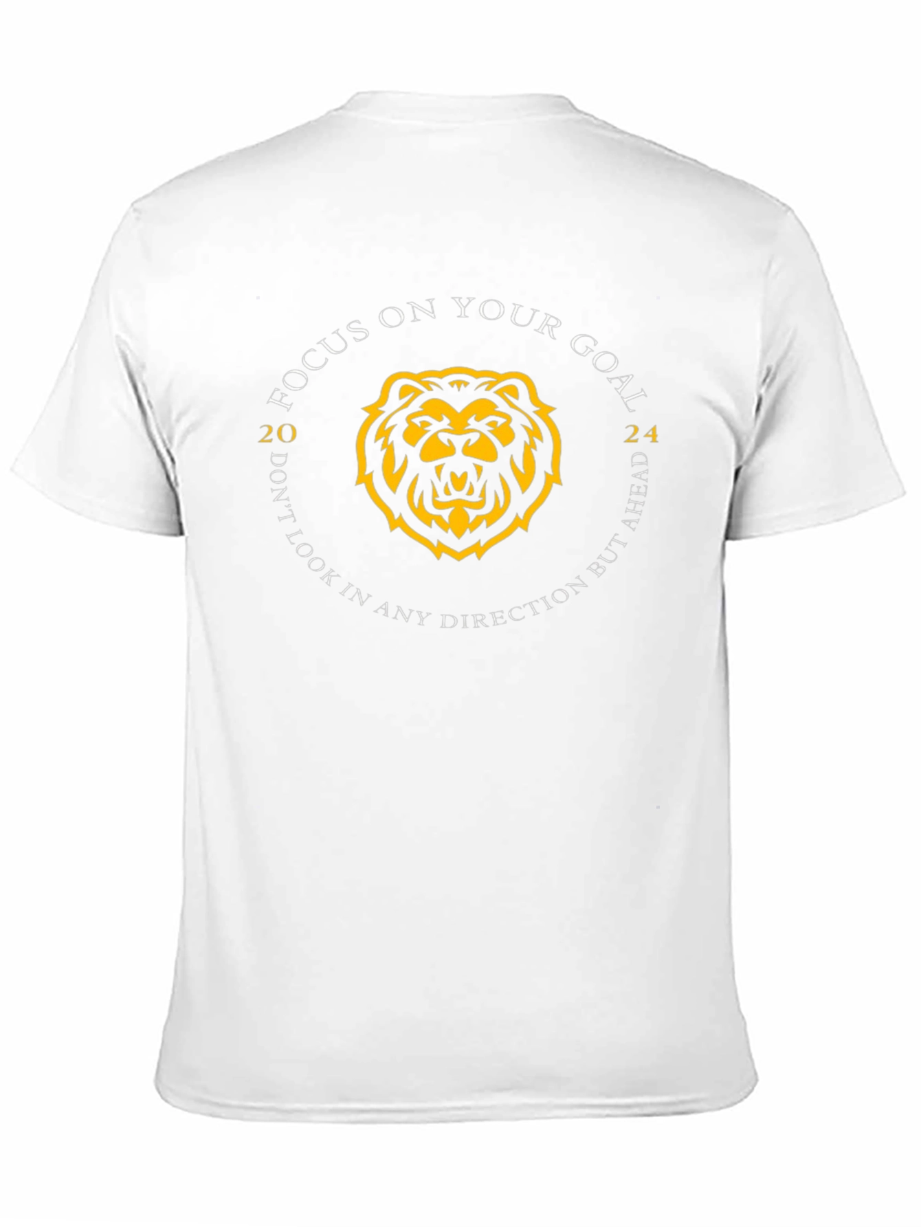 Focus on Your Goal T-Shirt: Lion Graphic Tee