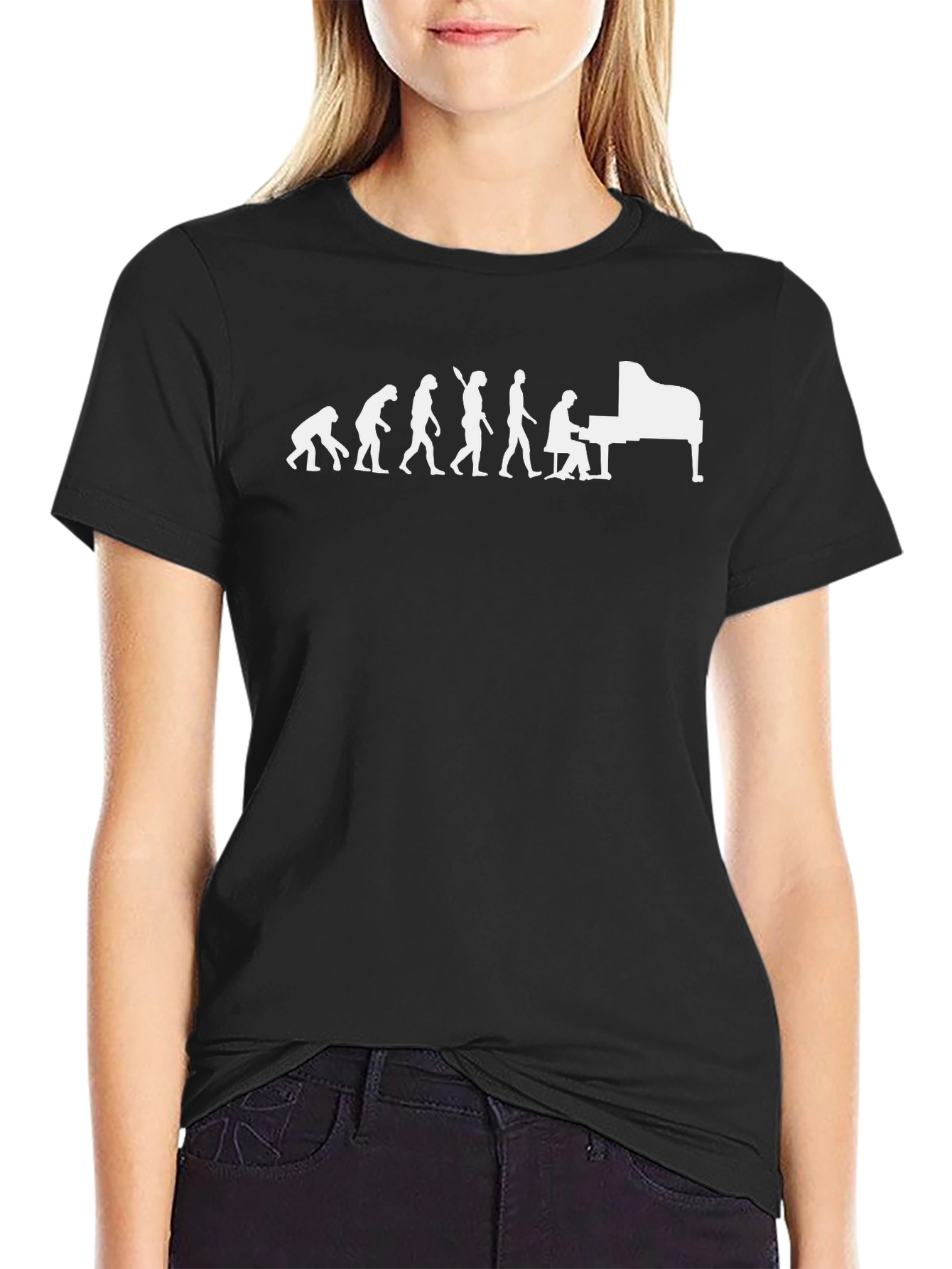 Evolution of Piano Player T-Shirt