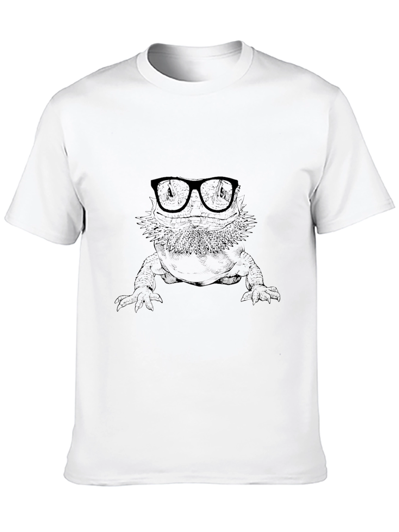 Bearded Dragon in Glasses Graphic Tee