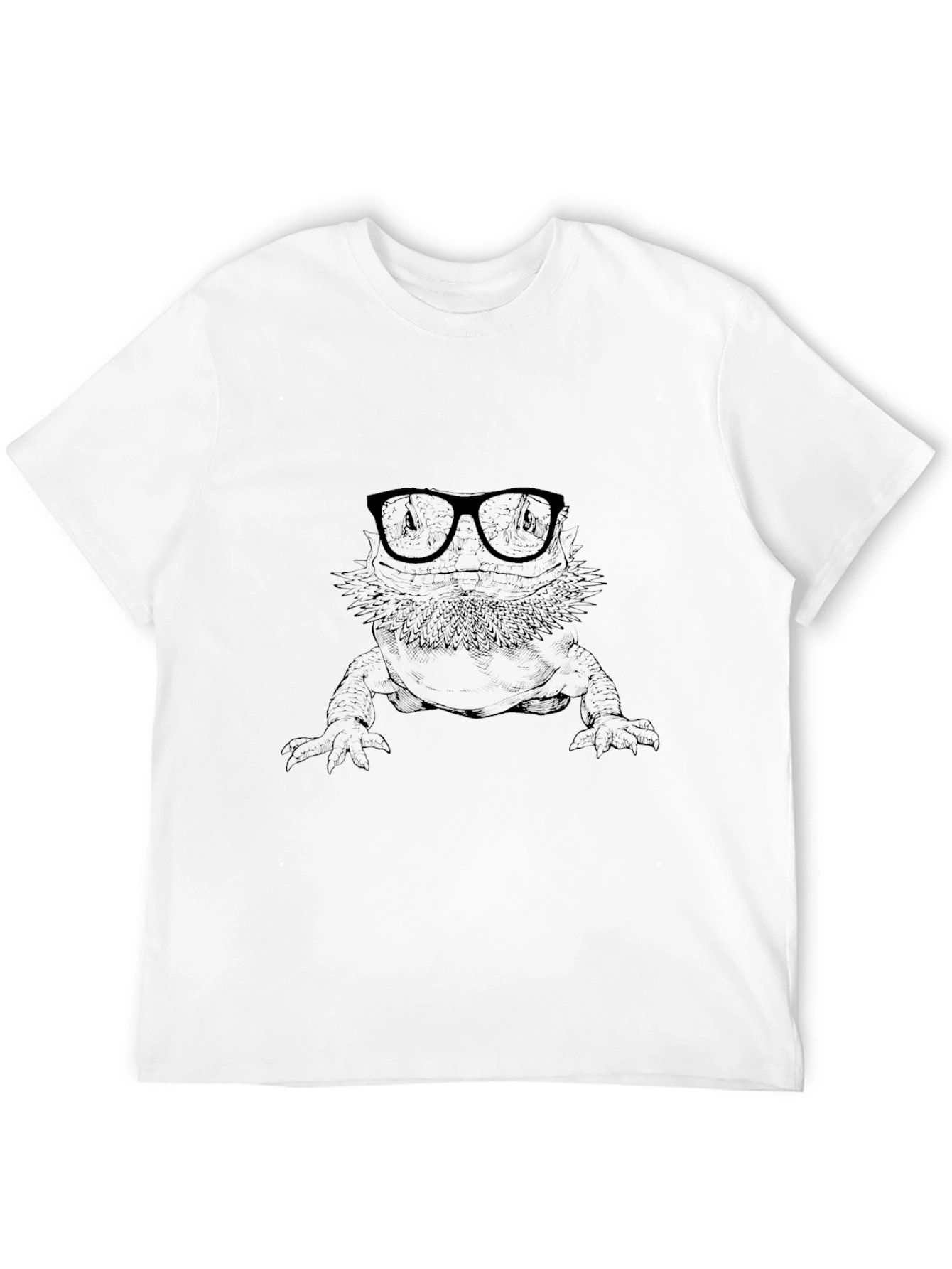 Bearded Dragon in Glasses Graphic Tee