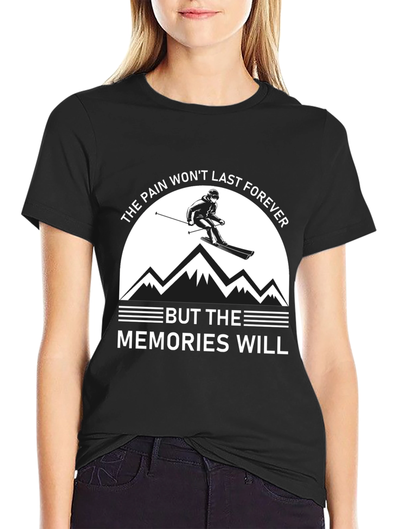 Skiing Memories Graphic T-Shirt