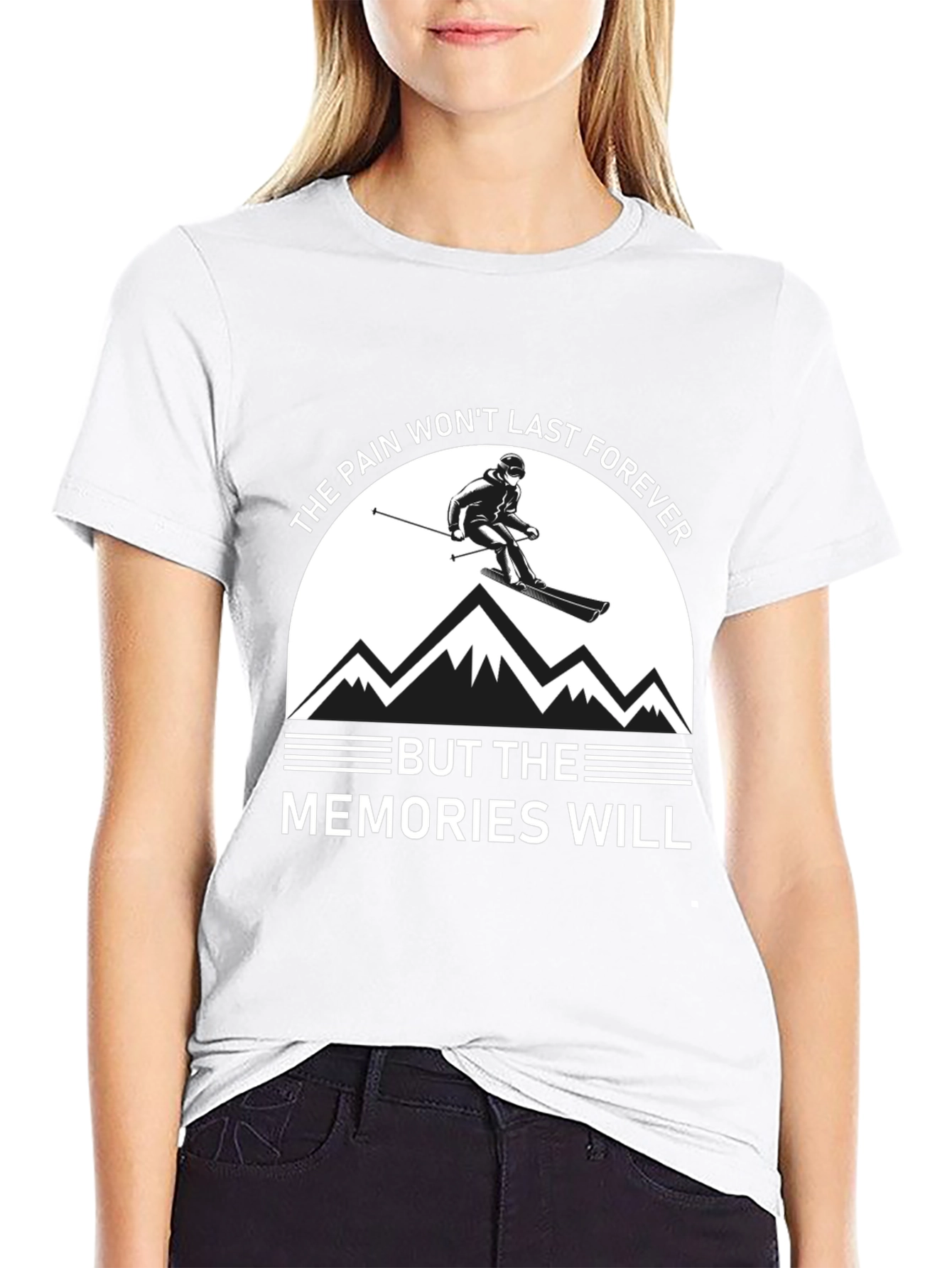 Skiing Memories Graphic T-Shirt