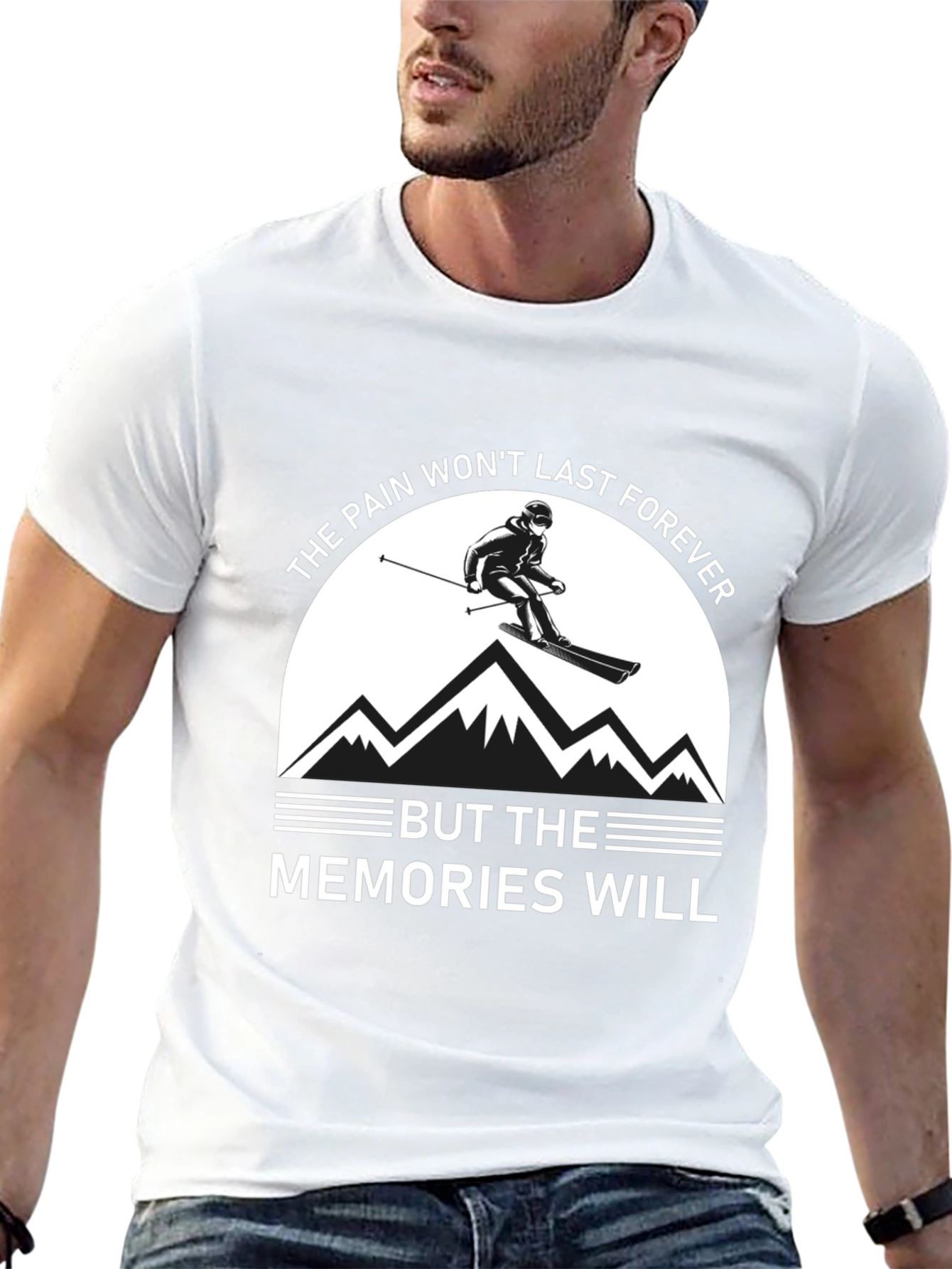 Skiing Memories Graphic T-Shirt