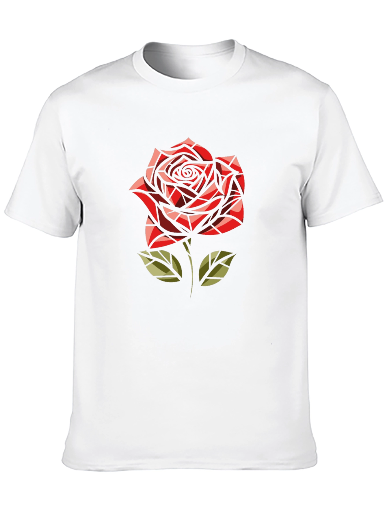 Rose Graphic Mens Black T-Shirt