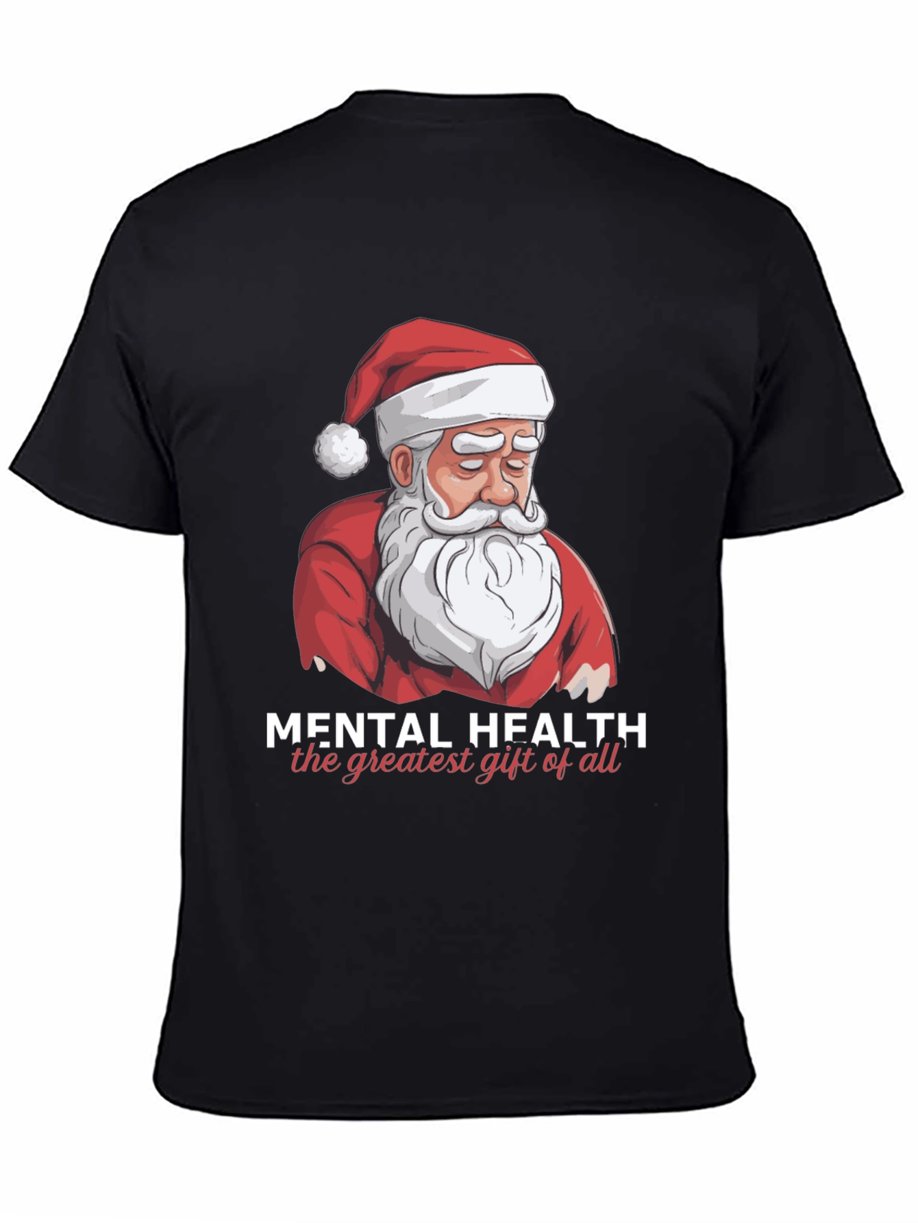 Mental Health Santa Graphic T-Shirt