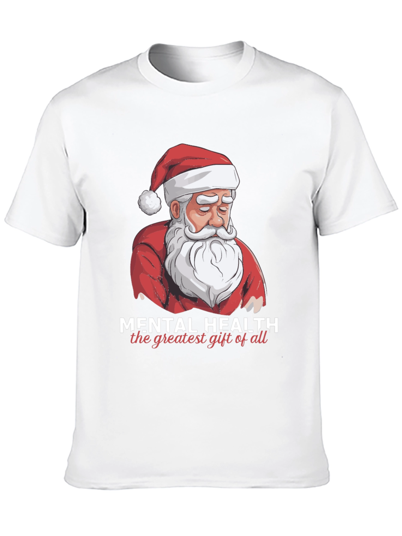 Mental Health Santa Graphic T-Shirt