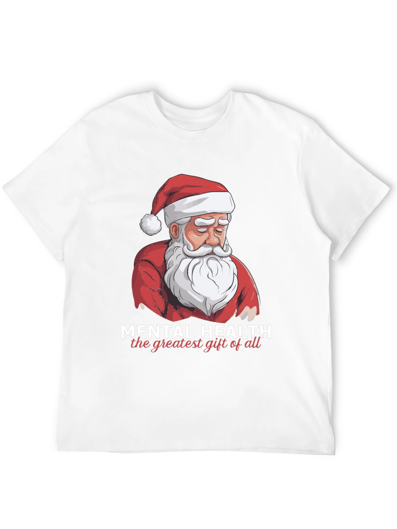 Mental Health Santa Graphic T-Shirt